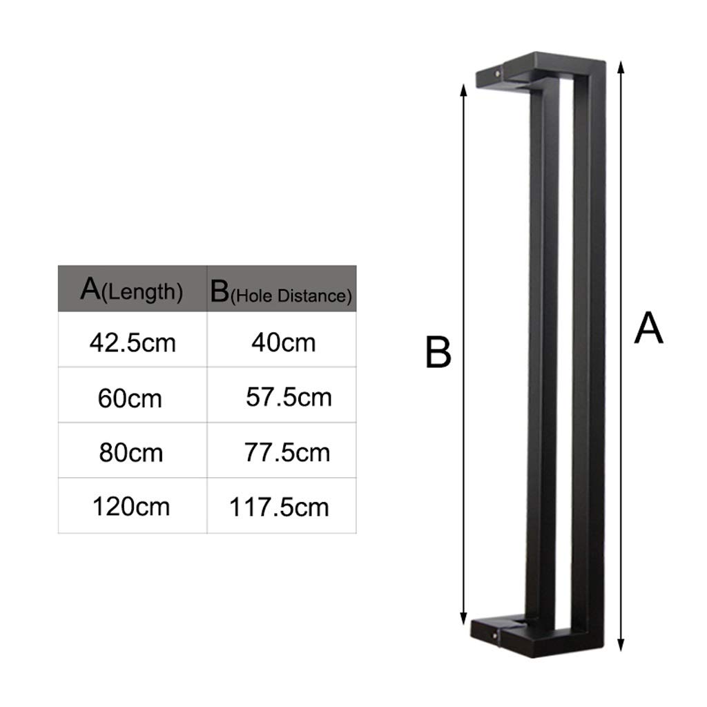 Rectangle Sliding Door Handles Set - Double Sided Barn Door Pulls Hardware Kit for Internal/External Use - Durable Door Handles for Patio, Kitchen, Bathroom & Office Replacement - Perfect for Modern Farmhouse, Rustic & Industrial Style Homes