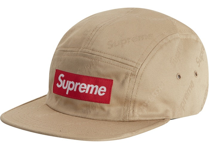 Supreme Jacquard Logo Twill Camp Cap - Stylish Adjustable Baseball Hat for Men & Women - Perfect for Outdoor Activities, Sports, and Casual Wear