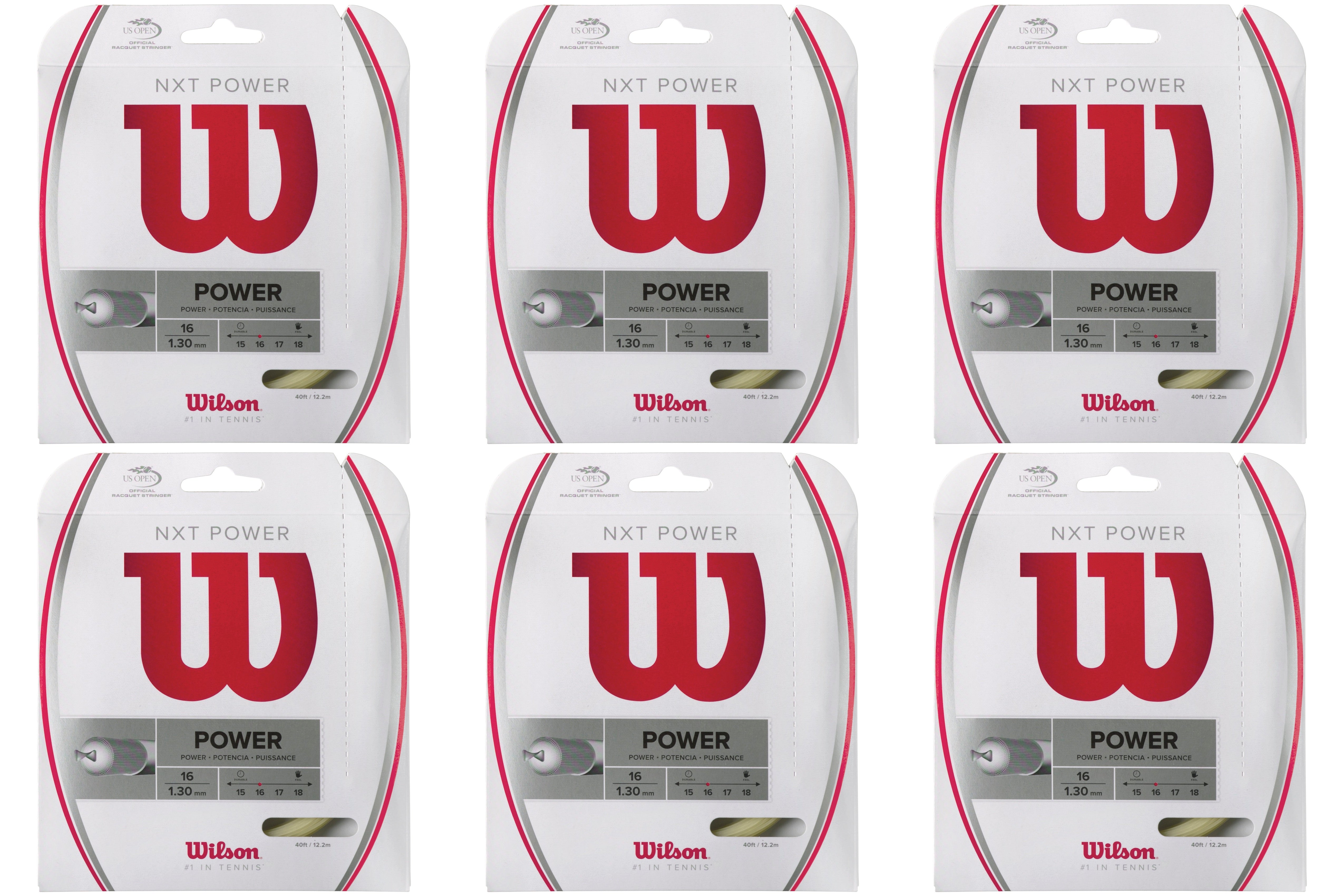 Wilson NXT Power Tennis String - High-Performance Tennis Racket String for Enhanced Control & Durability | Perfect for Competitive Play & Training Sessions
