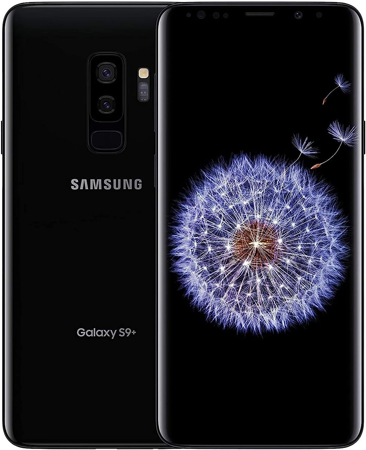 Refurbished Samsung Galaxy S9+ 64GB Unlocked Smartphone - Midnight Black - Premium Renewed Phone for Work, Travel & Entertainment