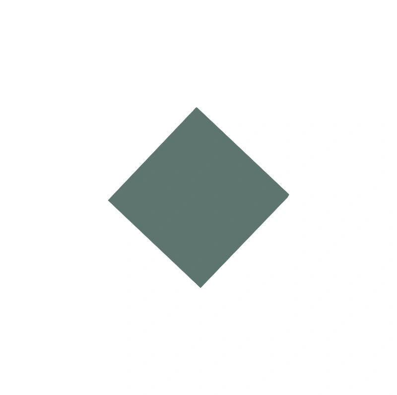 Winckelmans Granitklinker Dark Green 5x5 cm Ceramic Tiles - Perfect for Kitchen Backsplash, Bathroom Walls & Flooring