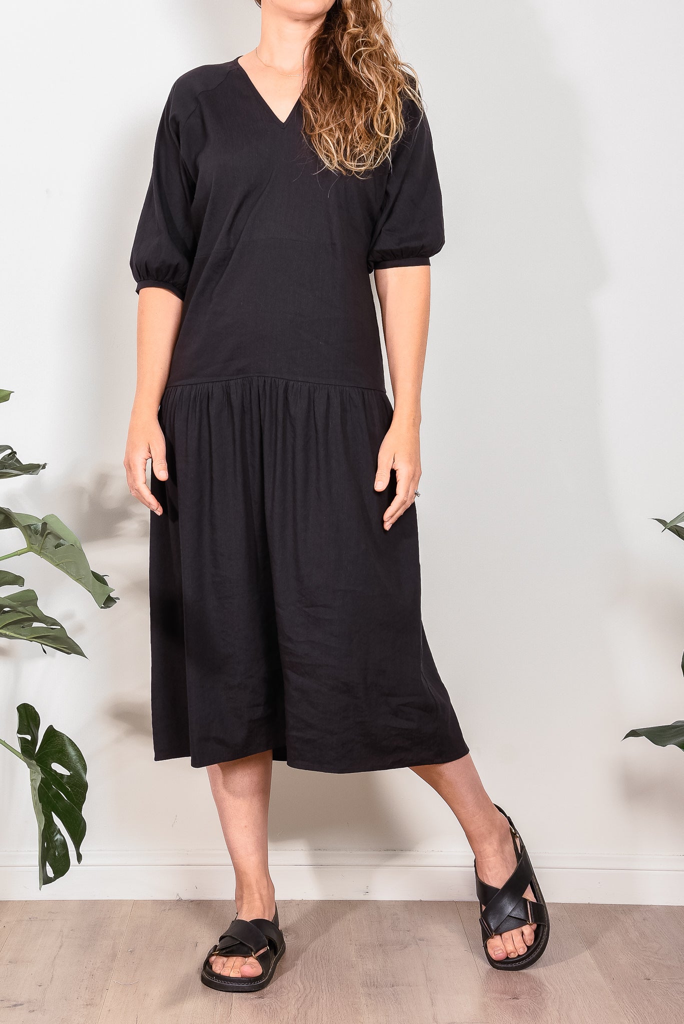 Sophie Tier Linen Dress for Women - Flowy Summer Maxi Dress with Adjustable Straps | Perfect for Beach Vacations, Brunch Dates & Boho Chic Outfits