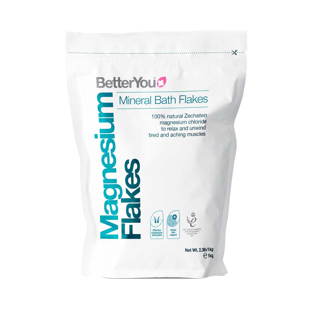 BetterYou Magnesium Flakes 250g - Premium Epsom Salt for Relaxation, Muscle Recovery & Bath Soak | Ideal for Stress Relief, Sleep Aid & Skin Detox