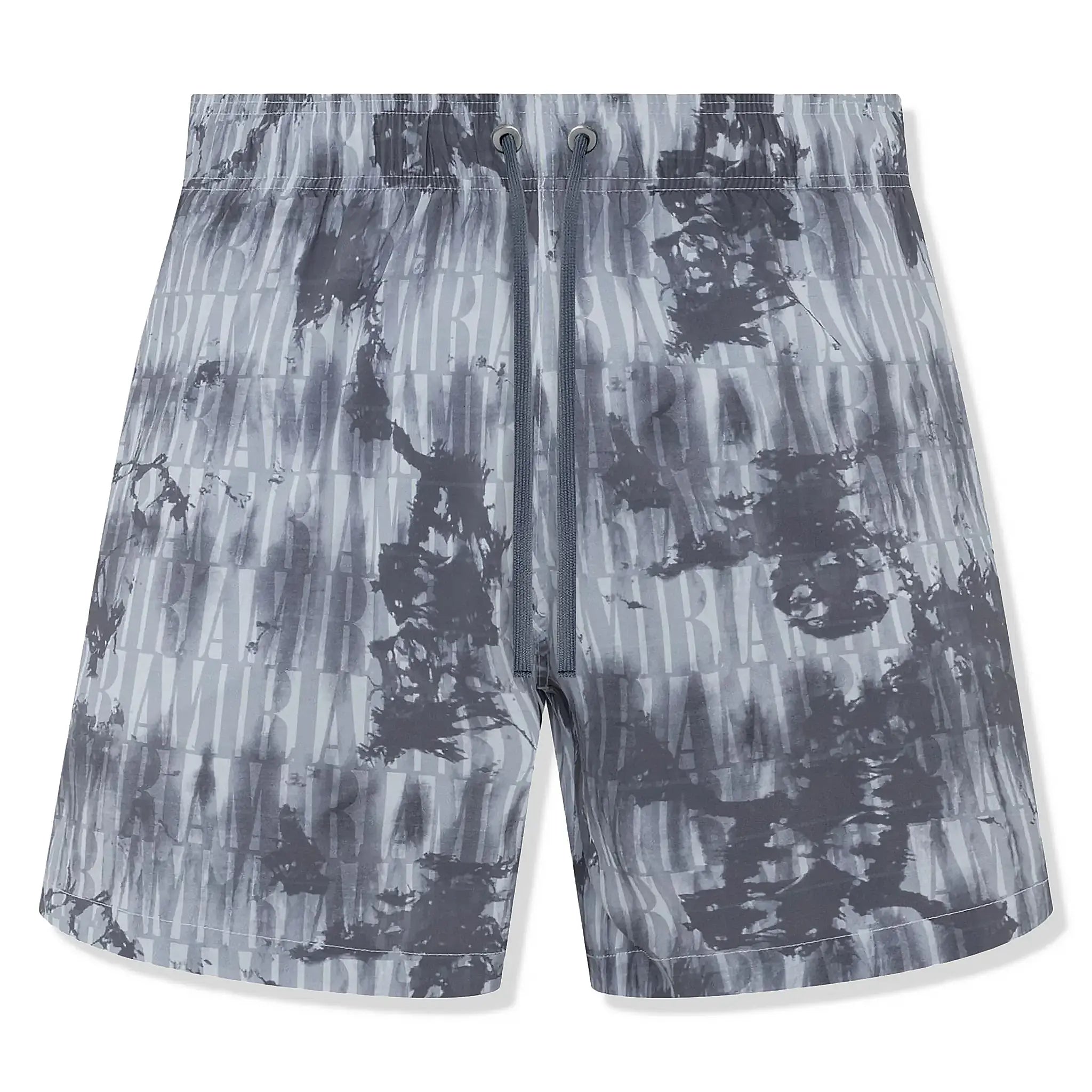 Amiri Tie Dye Grey Swim Shorts for Men - Quick Dry Beach Swimwear with Pockets - Perfect for Swimming, Surfing, and Summer Vacations
