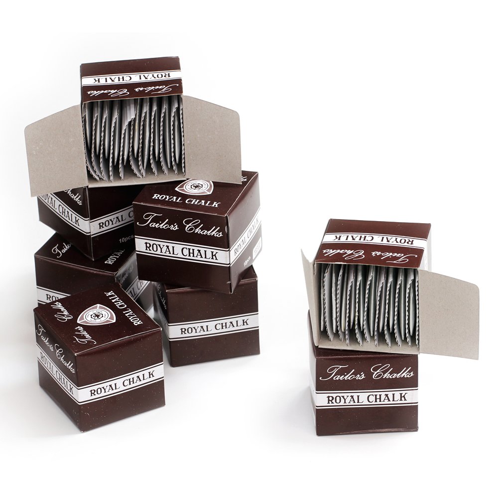 8 Boxes White Royal Tailor's Chalk for Sewing, Fabric Marking & DIY Crafts - Perfect for Dressmaking, Quilting and Tailoring Projects