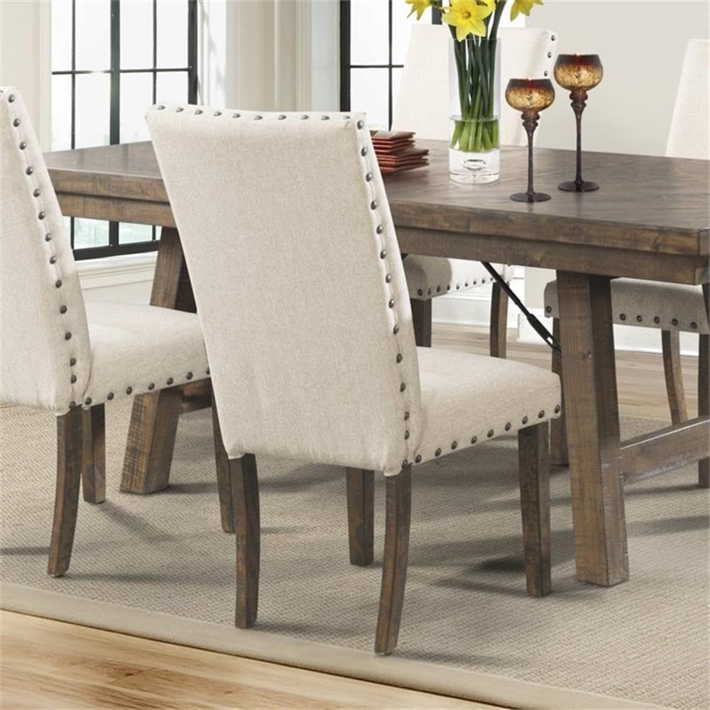 Picket House Furnishings Dex Side Chair Set of 2 - Modern Dining Chairs for Kitchen, Dining Room & Office - Sturdy Wooden Accent Chairs with Comfortable Cushion