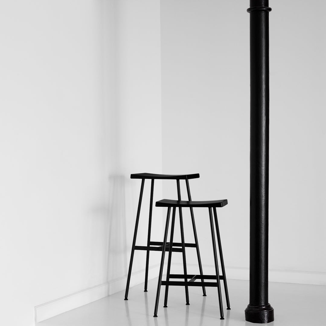 ByKato HC2 Bar Stool - Adjustable Height Modern Kitchen Counter Stool with Backrest - Perfect for Home Bar, Kitchen Island, and Dining Room
