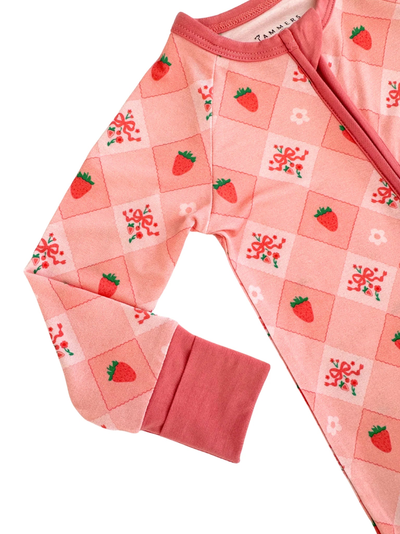 Berry Cute Zippered Romper - Adorable Baby Jumpsuit with Front Zipper | Perfect for Playdates, Photoshoots & Everyday Wear