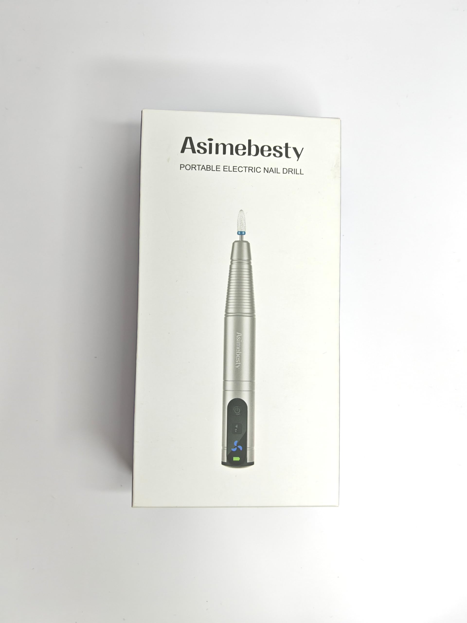 Asimebesty Cordless Electric Nail Drill & Buffer - 20000RPM Professional Nail File Kit for Acrylic/Gel Nails Removal, 12-in-1 Portable Manicure Set with Accessories - Perfect for Home Salon, Nail Art Beginners & Professional Use