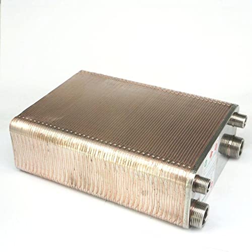 80 Plate Wort Chiller Cooler - SUS 304 Stainless Steel Heat Exchanger for Home Brewing Beer & Wine (1.6Mpa) - Perfect for Craft Breweries & DIY Beer Makers