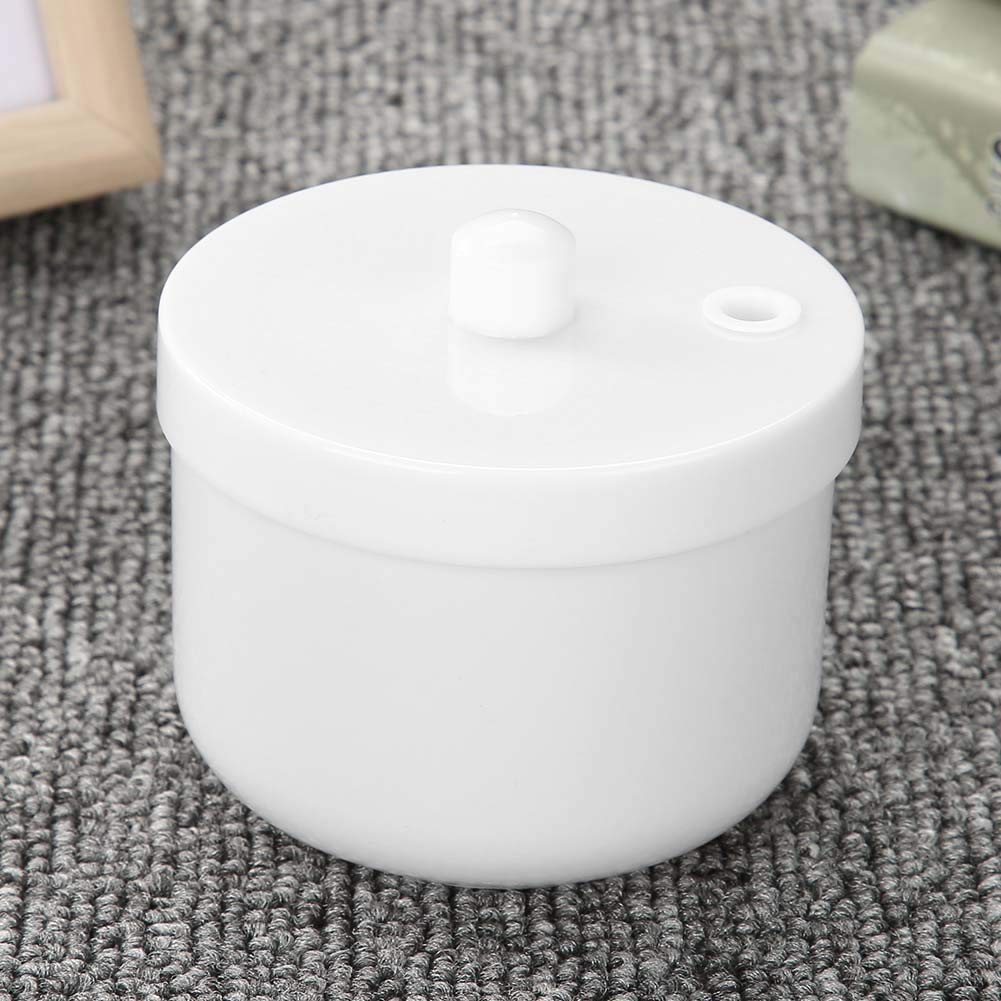 UV Nail Tool Sterilizer Box - Professional Manicure Disinfection Container for Nail Art Accessories | Portable Sanitizing Tray for Salon & Home Use | White Round Sterilization Case (Great for Nail Salons, Home Manicures & Travel Hygiene)
