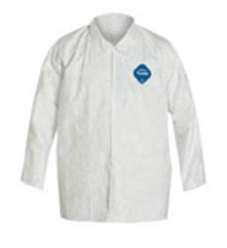 DuPont Medium White 5.4 mil Tyvek Disposable Long Sleeve Shirt - Pack of 12 | Protective Coverall for Painting, Construction & Hazardous Work Environments