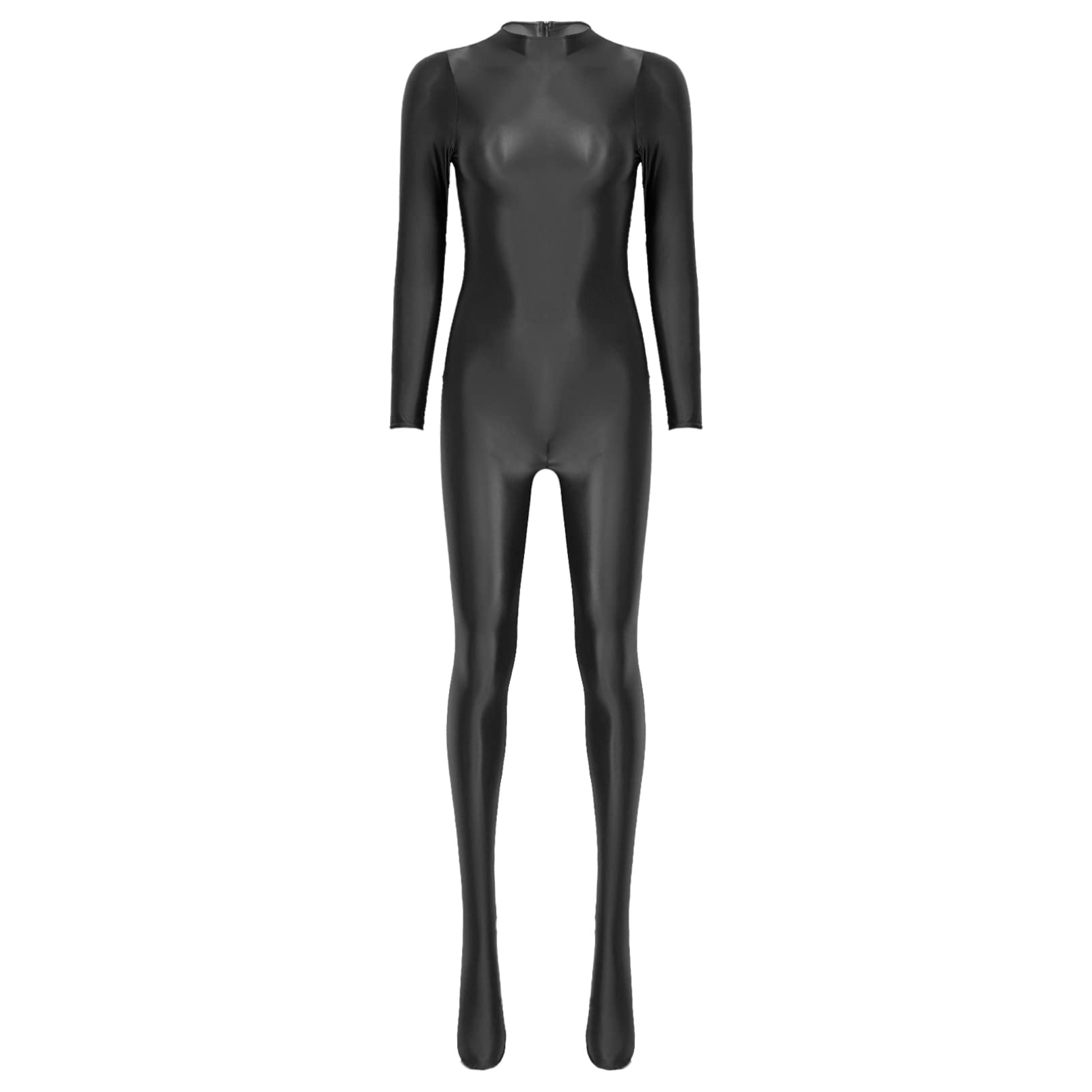 Shiny Women's Full Body Stockings | One Piece Teddy Babydoll Glossy Jumpsuit | Perfect for Lingerie, Cosplay & Sensual Nightwear