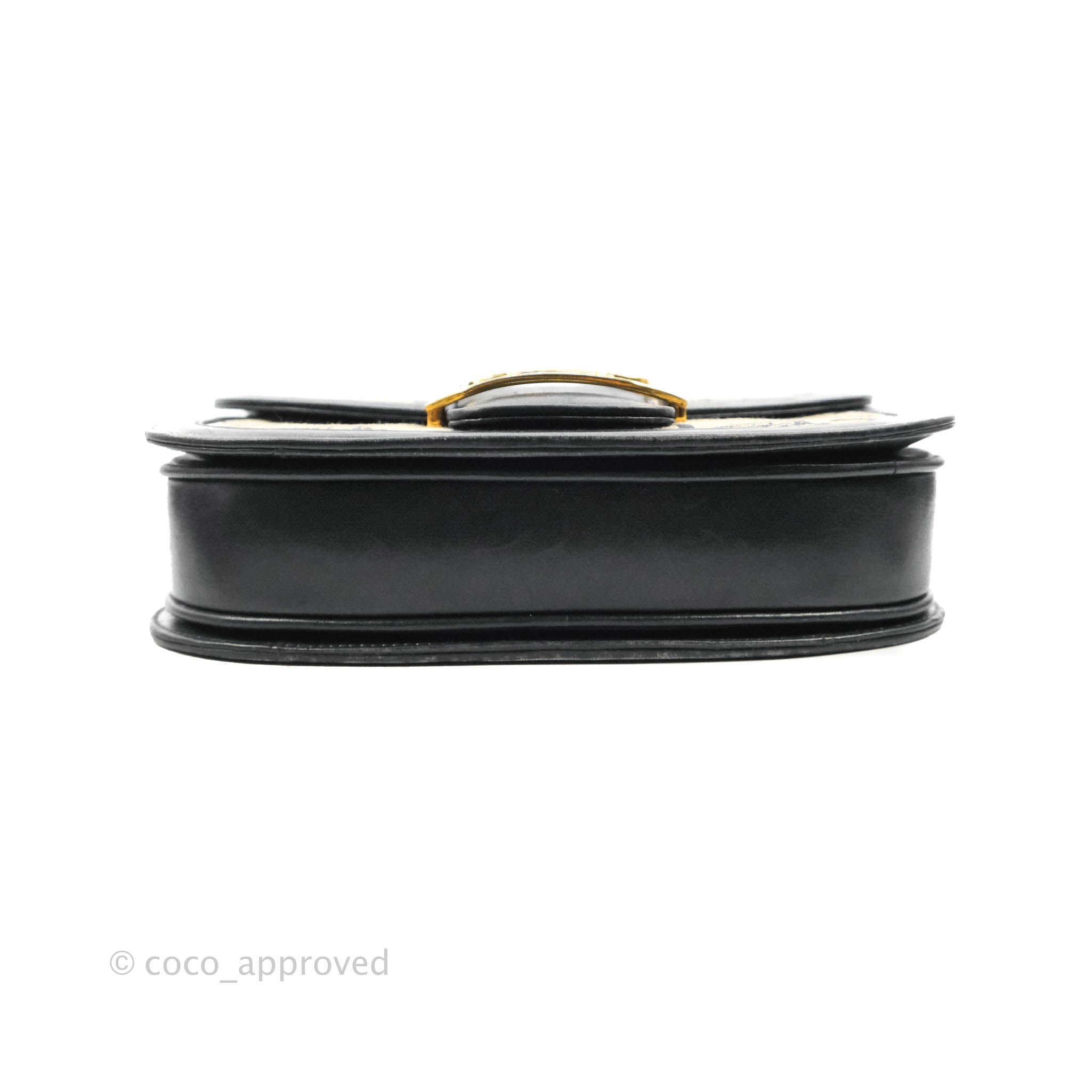 Celine Macadam Horse Carriage Bag in Navy with Gold Hardware - Luxury Designer Handbag for Women, Perfect for Work, Travel & Evening Events