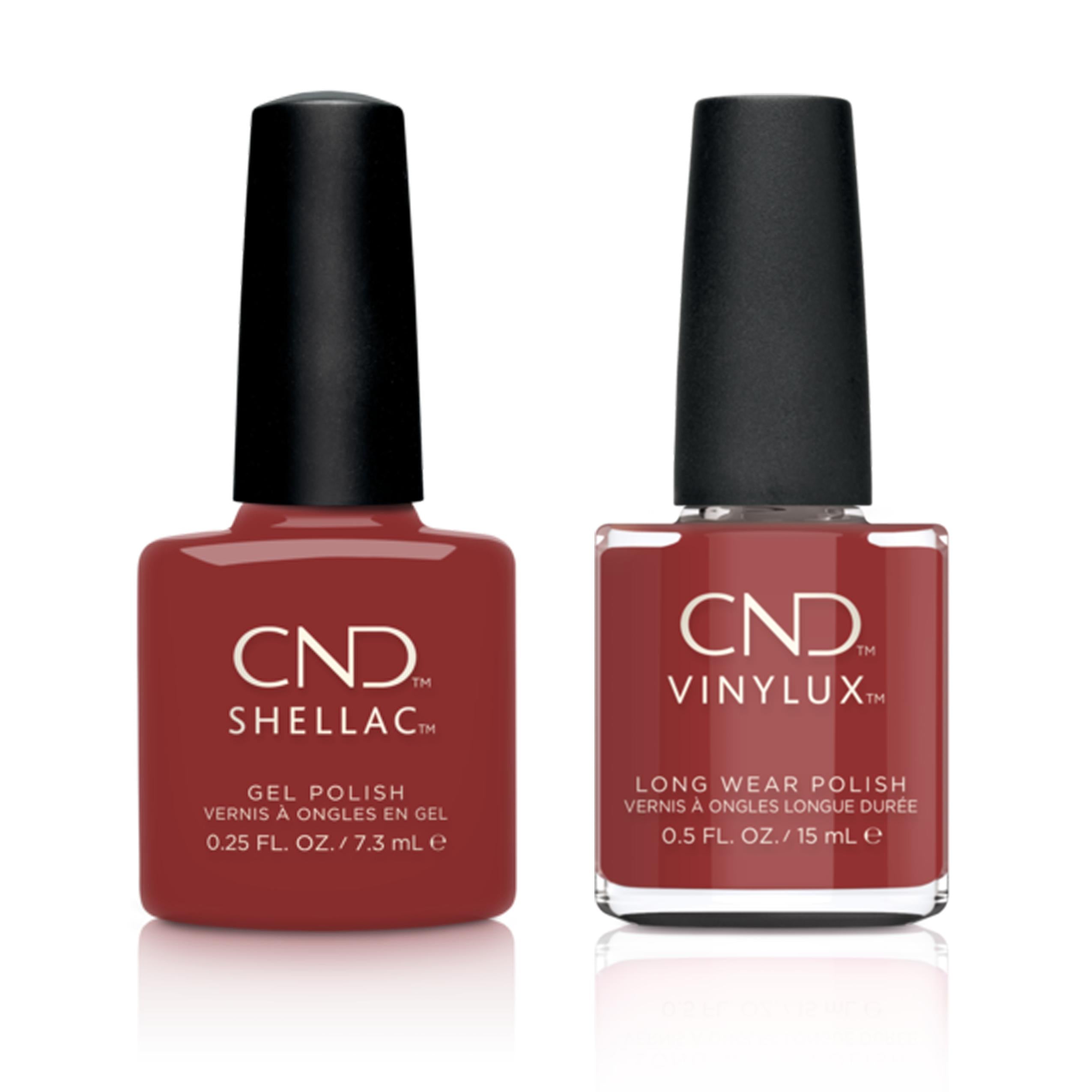 CND Shellac & Vinylux Nail Polish Combo Set - Professional Long-Lasting Gel & Lacquer Kit for Salon & Home Manicures - Perfect for Books & Beaujolais Wine Nights, Bridal Parties & Spa Days