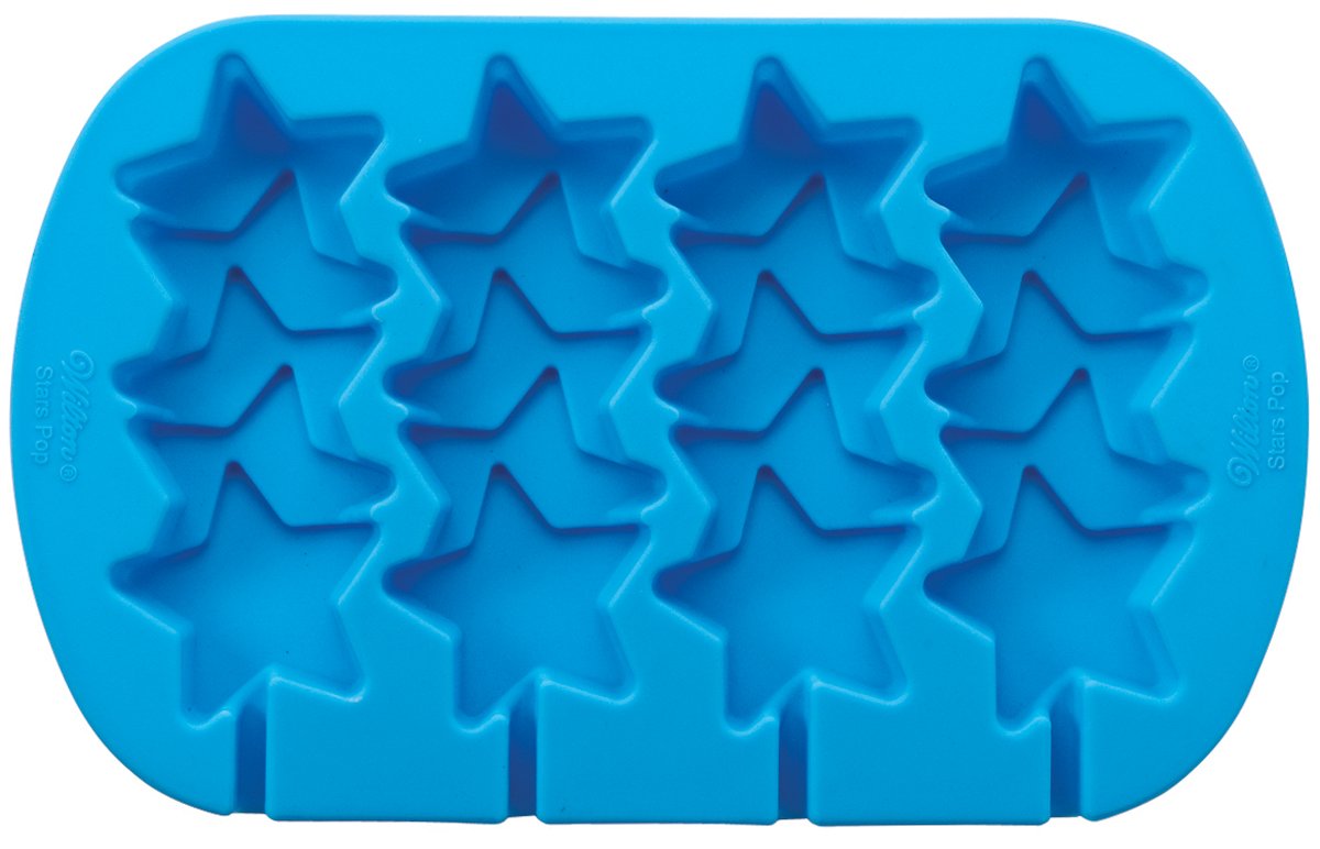 Wilton Silicone Stacked Stars Baking Mold Pan - Perfect for Cupcakes, Cakes, and Desserts - Ideal for Birthday Parties, Holidays, and Special Occasions
