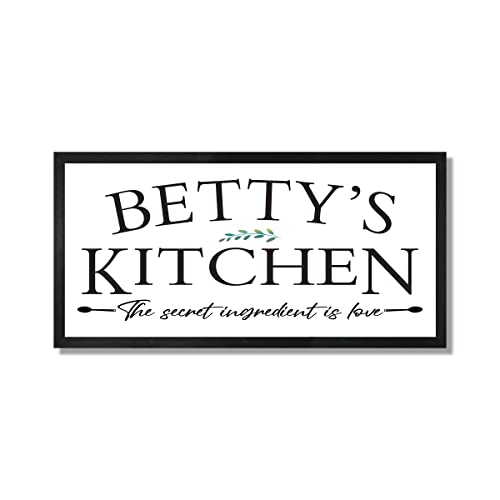 Personalized Wooden Kitchen Wall Sign - Custom Home Decor for Farmhouse, Rustic & Modern Kitchens - Perfect for Housewarming Gifts & Kitchen Decorations