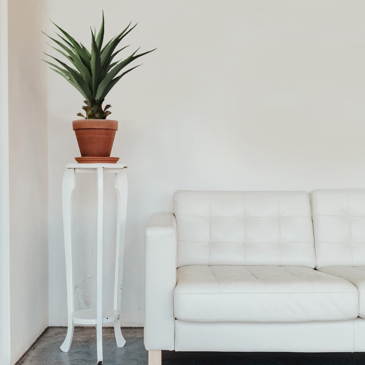 27 Inch Artificial Sansevieria Snake Plant - Fake Agave Plastic Potted Greenery for Home Office Garden Decor | Indoor Outdoor Decorative Houseplant for Living Room, Bedroom, Patio