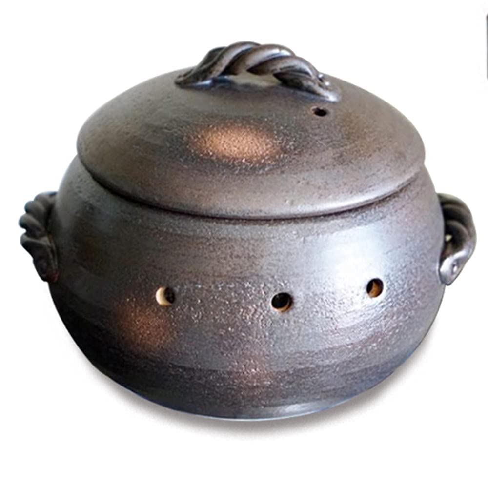 1.5L Thickened Clay Casserole Pot for Baking Sweet Potatoes, Yams, Corn & Chestnuts – Perfect for Roasting, Steaming & Slow Cooking at Home