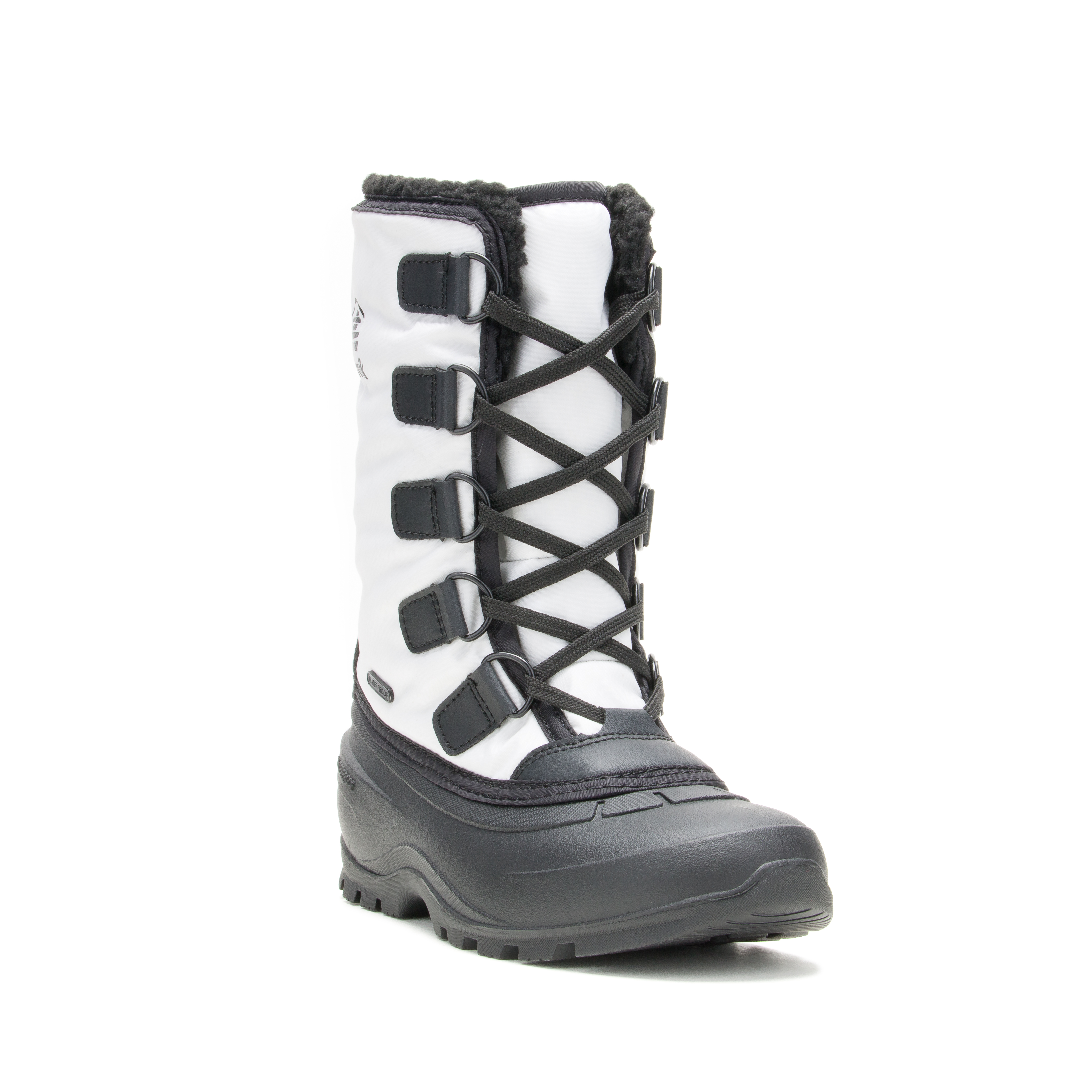 Kamik Billie White Women's Snow Boots - Waterproof Winter Boots for Women, Warm & Comfortable for Snowy Weather, Hiking & Outdoor Activities