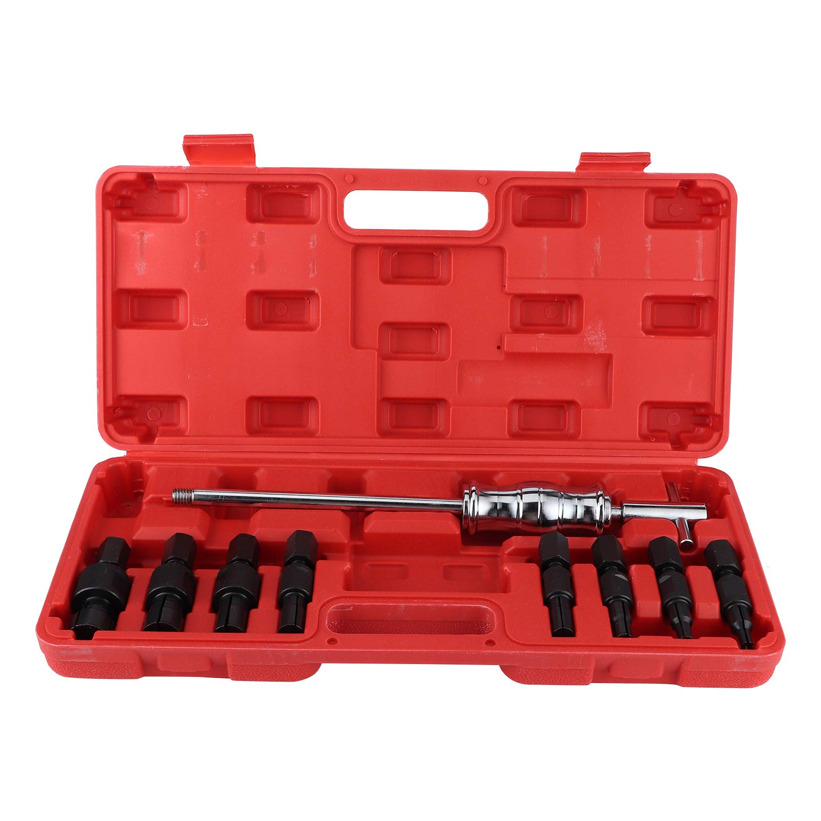 9Pcs Aluminum Alloy Blind Hole Bearing Puller Set - Internal Slide Hammer Tool Kit (8-32mm) for Automotive Repair & Machinery Maintenance - Professional Bearing Removal for Workshops & DIY Mechanics
