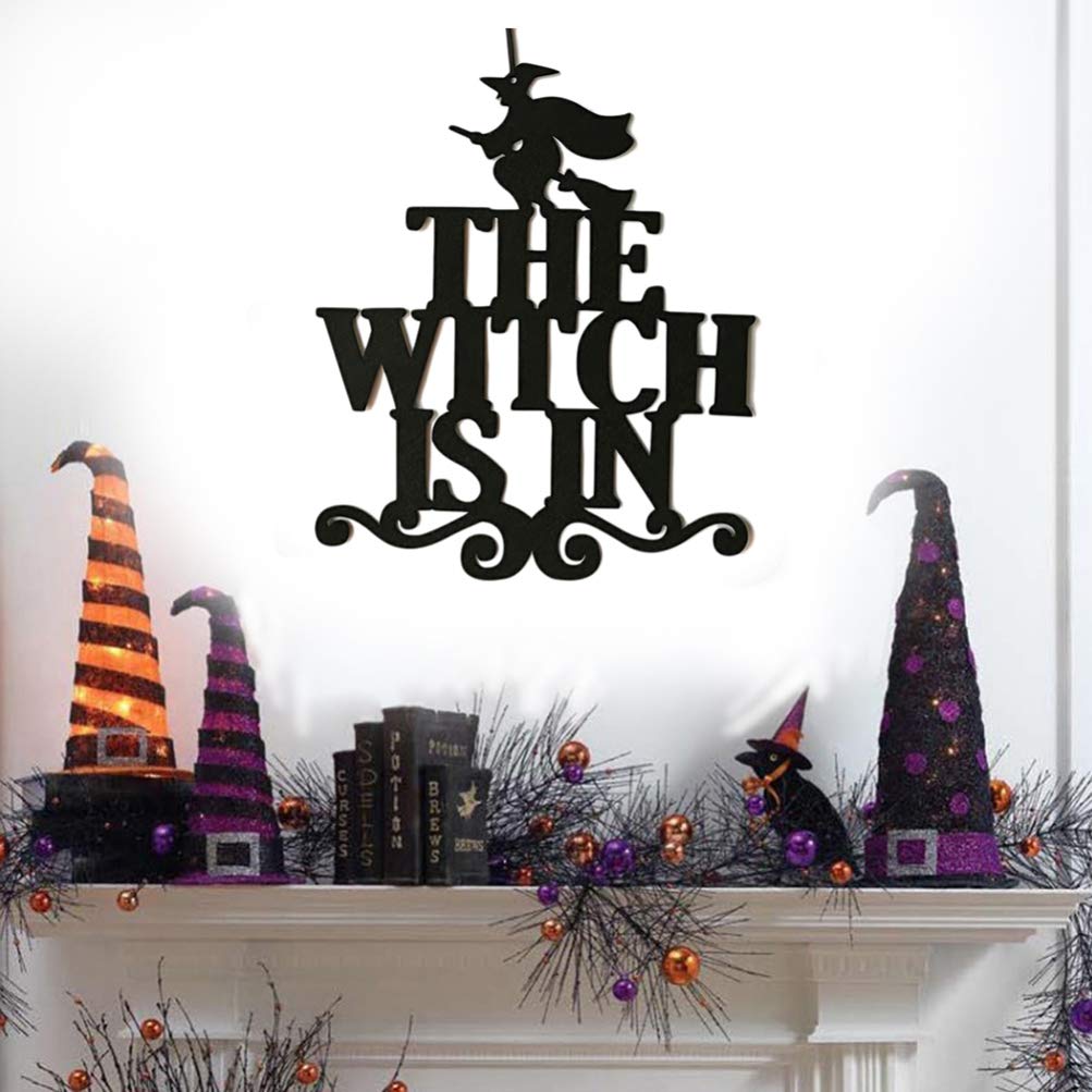 2 Pack Halloween Hanging Decorations - Spooky Non-Woven Fabric Wall Hanging Pendants for Halloween Party, Home, Porch & Outdoor Decor