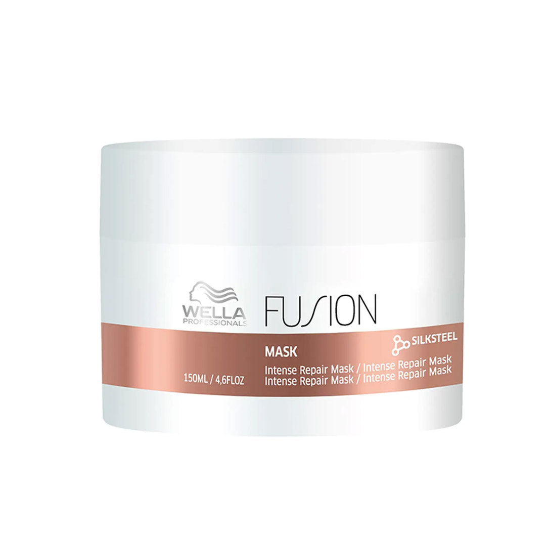 Wella Professionals Fusion Intense Repair Mask 150ml - Deep Conditioning Hair Treatment for Damaged & Dry Hair - Salon Quality Hair Mask for Split Ends & Breakage - Perfect for Post-Color Care & Weekly Hair Repair Routine