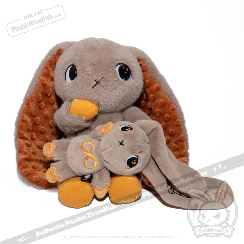Gold Autism Awareness Rabbit Plush Keychain - Soft Plushie Dreadfuls Stuffed Animal Toy for Kids & Adults - Perfect for Backpacks, Gifts & Sensory Support