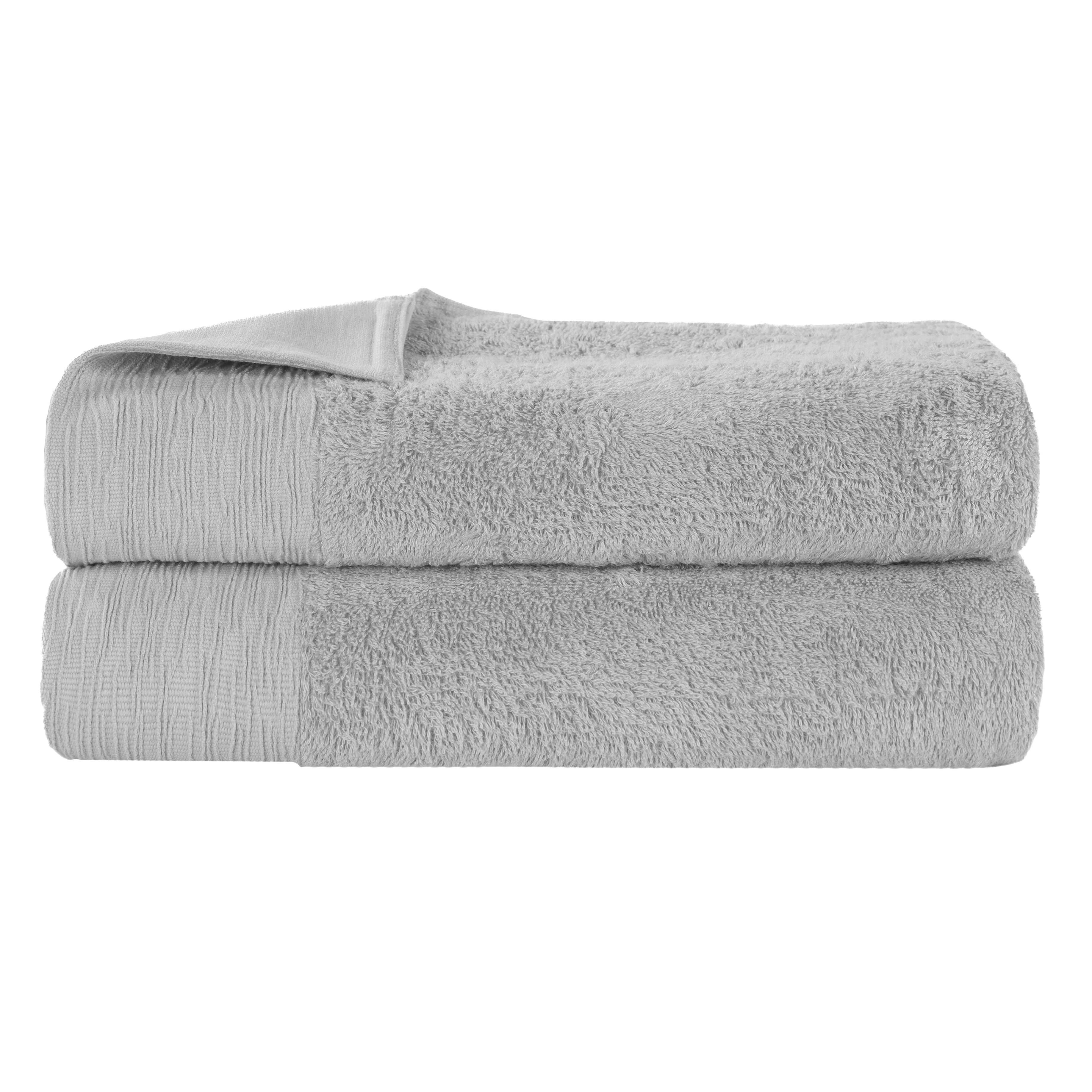 Eco-Friendly Bamboo Rayon Bath Towel Set of 2 - Ultra Soft & Absorbent Bath Sheets for Spa, Gym & Luxury Bathroom Experience