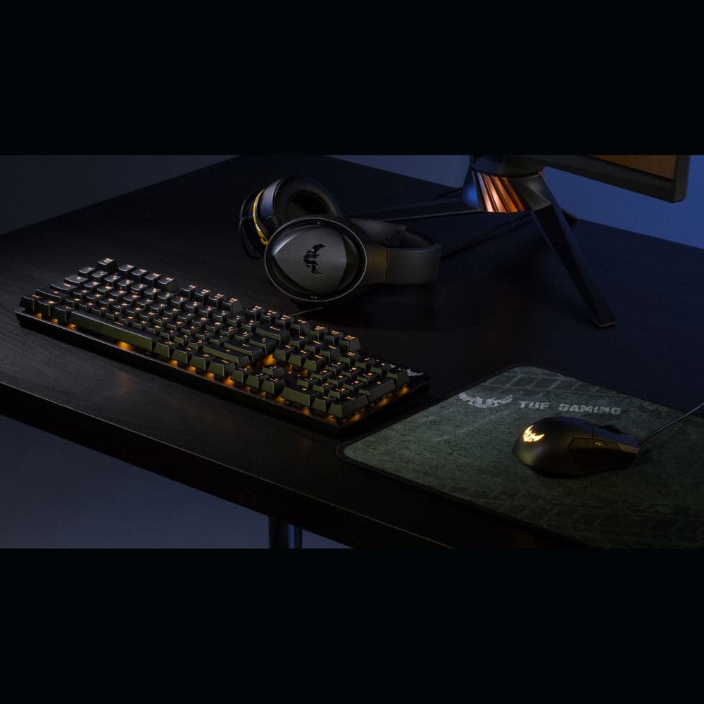 ASUS TUF Gaming P3 Large Mouse Pad - Non-Slip Rubber Base, Water-Resistant Surface for PC Gaming, Office Work & Home Use - Perfect for Gamers & Professionals (15.7 x 11.8 Inches)