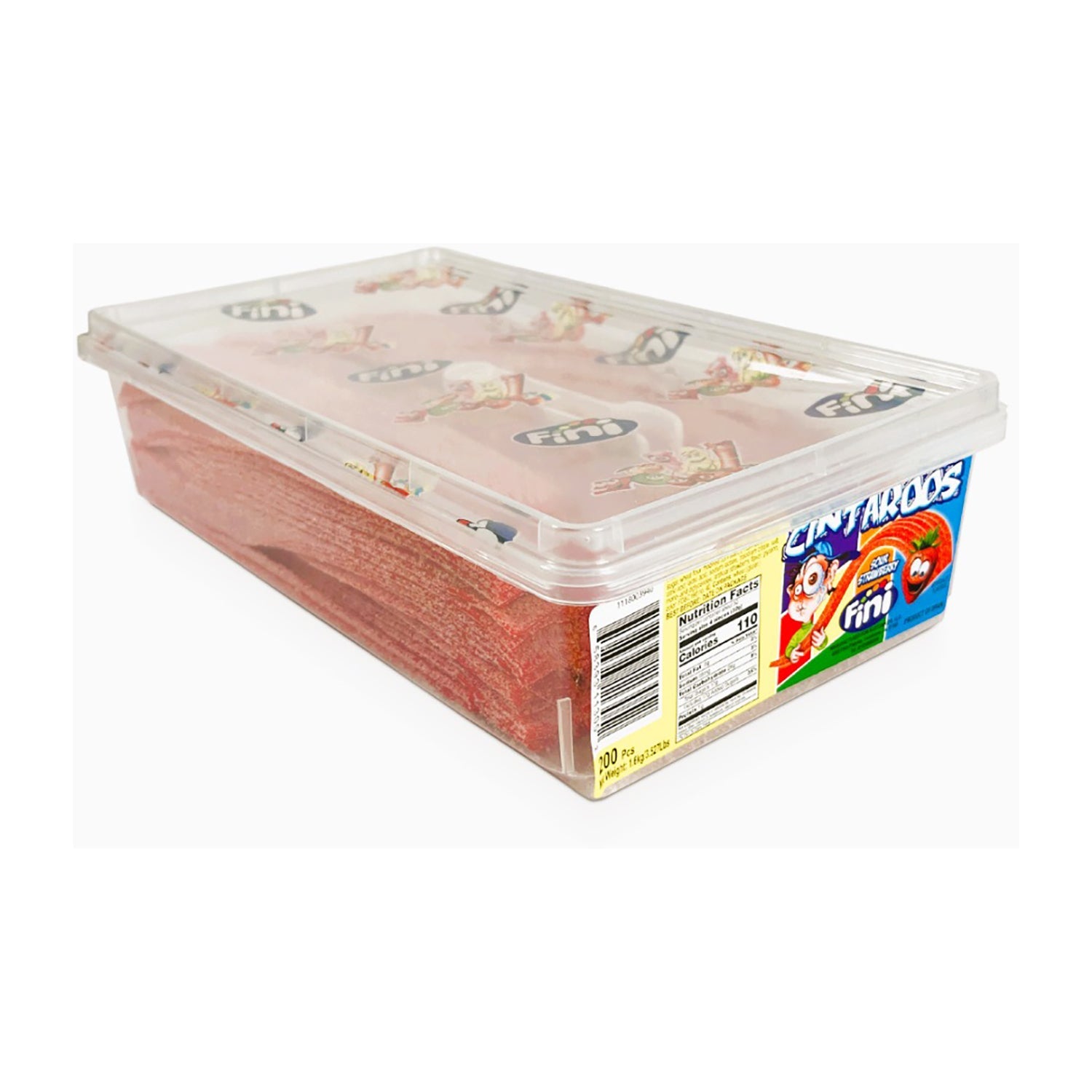 Mint Strawberry Licorice Candy Belts - 200 Count Bulk Candy Tub | Sweet Treats for Parties, Movie Nights & Office Snacks