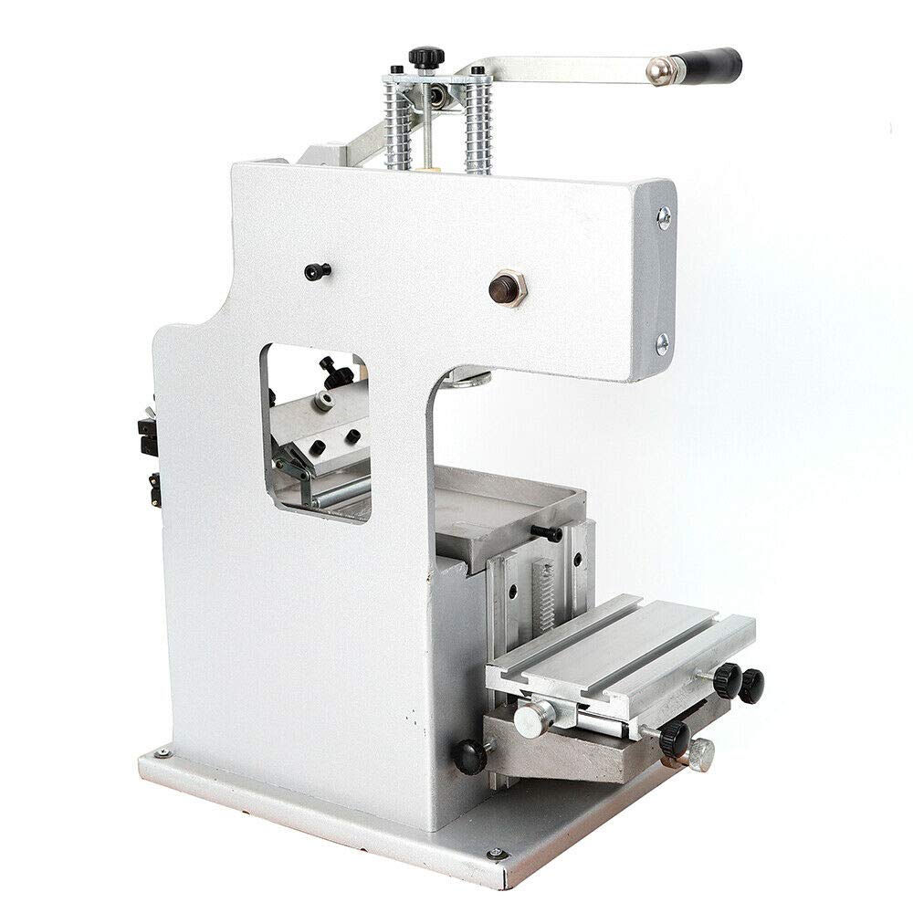 Single Color Manual Pad Printing Machine Kit - DIY Logo Printer with Open Ink Dish System (500 PCS/Hour) for Custom T-Shirts, Mugs & Promotional Items