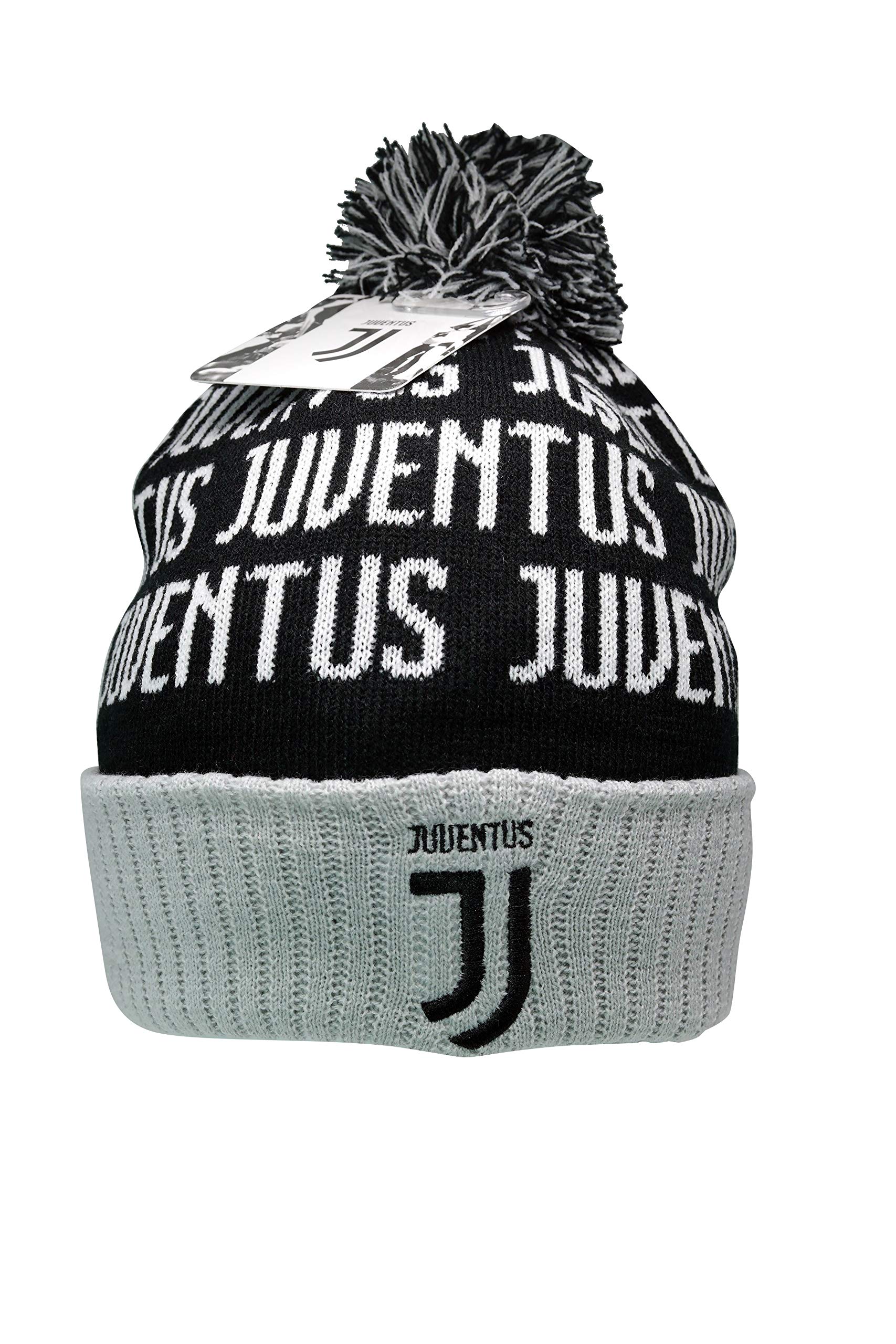 Juventus Soccer Beanie - Official Team Logo Winter Hat for Men & Women - Warm Knit Beanie for Soccer Fans, Cold Weather & Outdoor Sports