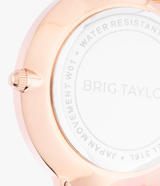 Peony Watch for Women - Elegant Rose Gold Stainless Steel Smartwatch with Fitness Tracker & Heart Rate Monitor - Perfect for Workouts, Office & Everyday Wear