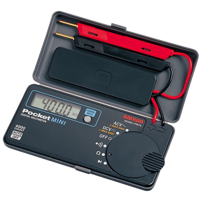 PM7a Pocket Size Digital Multimeter with Built-In Case - Compact Electrical Tester for Home, Car, and DIY Projects