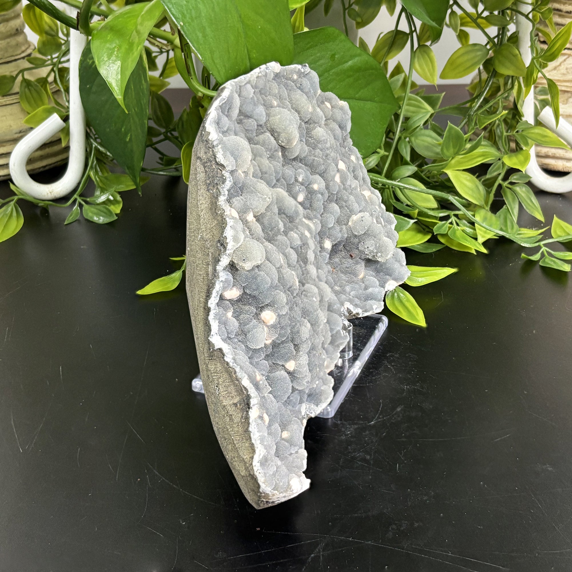 Natural Chalcedony Fluorite Crystal Specimen - Healing Stone for Meditation, Energy Work & Spiritual Clarity | Mineral Collection, Chakra Balancing & Home Decor