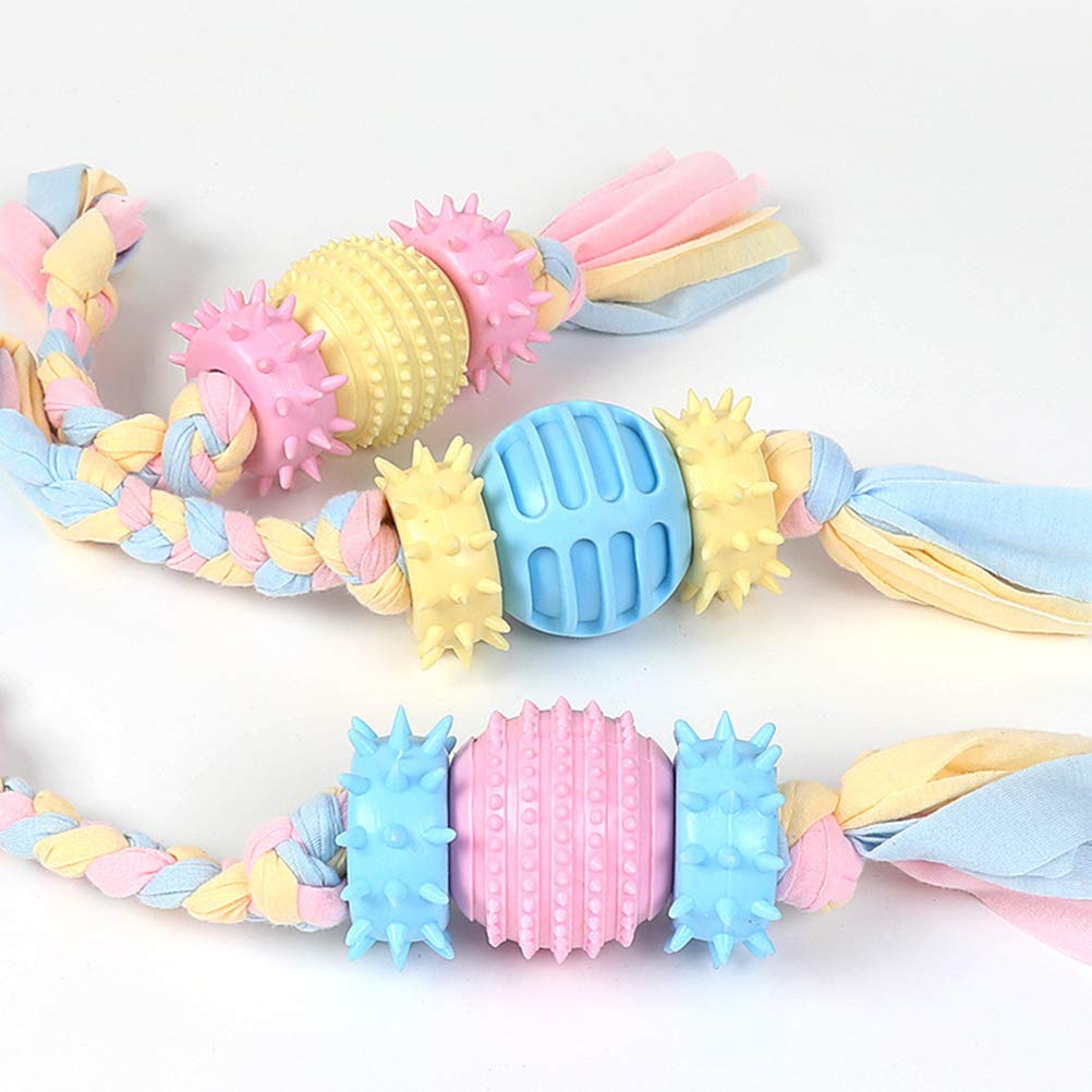 1pc Durable Dog Chew Toy - Dogman Cotton Rope Toy for Biting, Playing & Education | Pet Supplies Handle for Training & Indoor/Outdoor Fun