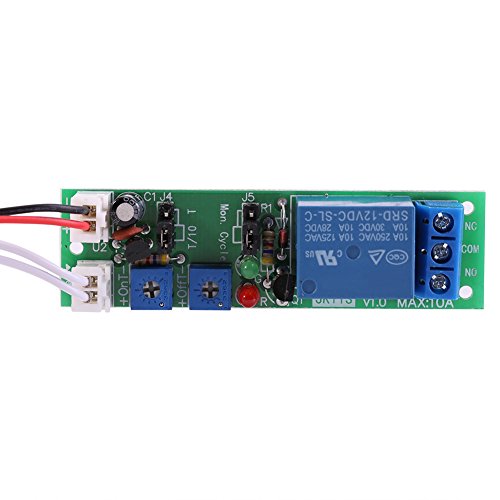12V Adjustable Timer Module (0-120 Minutes) - On/Off Delay Switch for Circuit Testing, Equipment Control & Fish Tank Automation - Perfect for Repetitive Tasks, Machine Operation & Intermittent Lighting