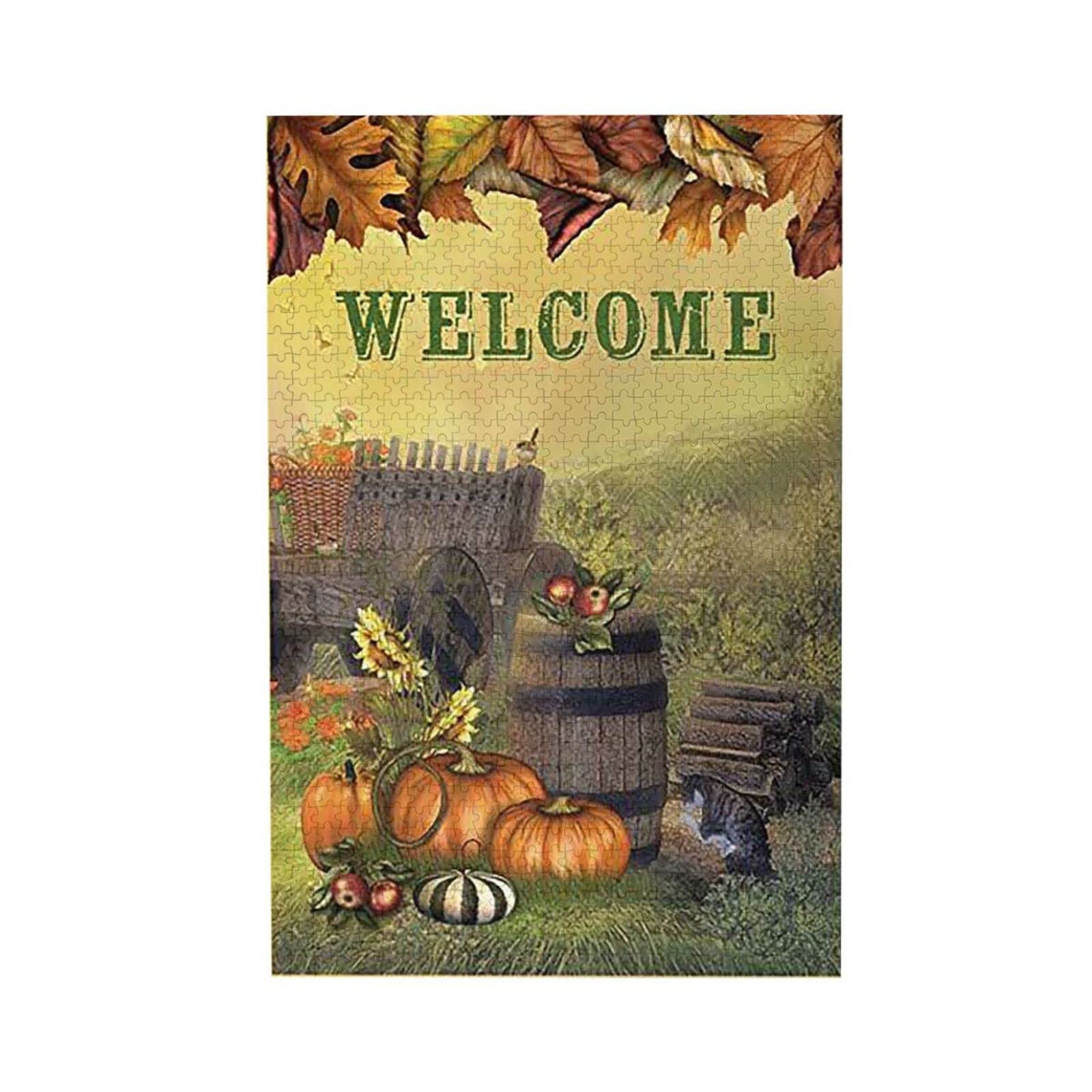 1000 Piece Jigsaw Puzzles for Adults & Kids - Educational Brain Teaser, DIY Home Decor for Fall & Winter Seasons | Perfect for Family Game Nights, Stress Relief & Wall Art