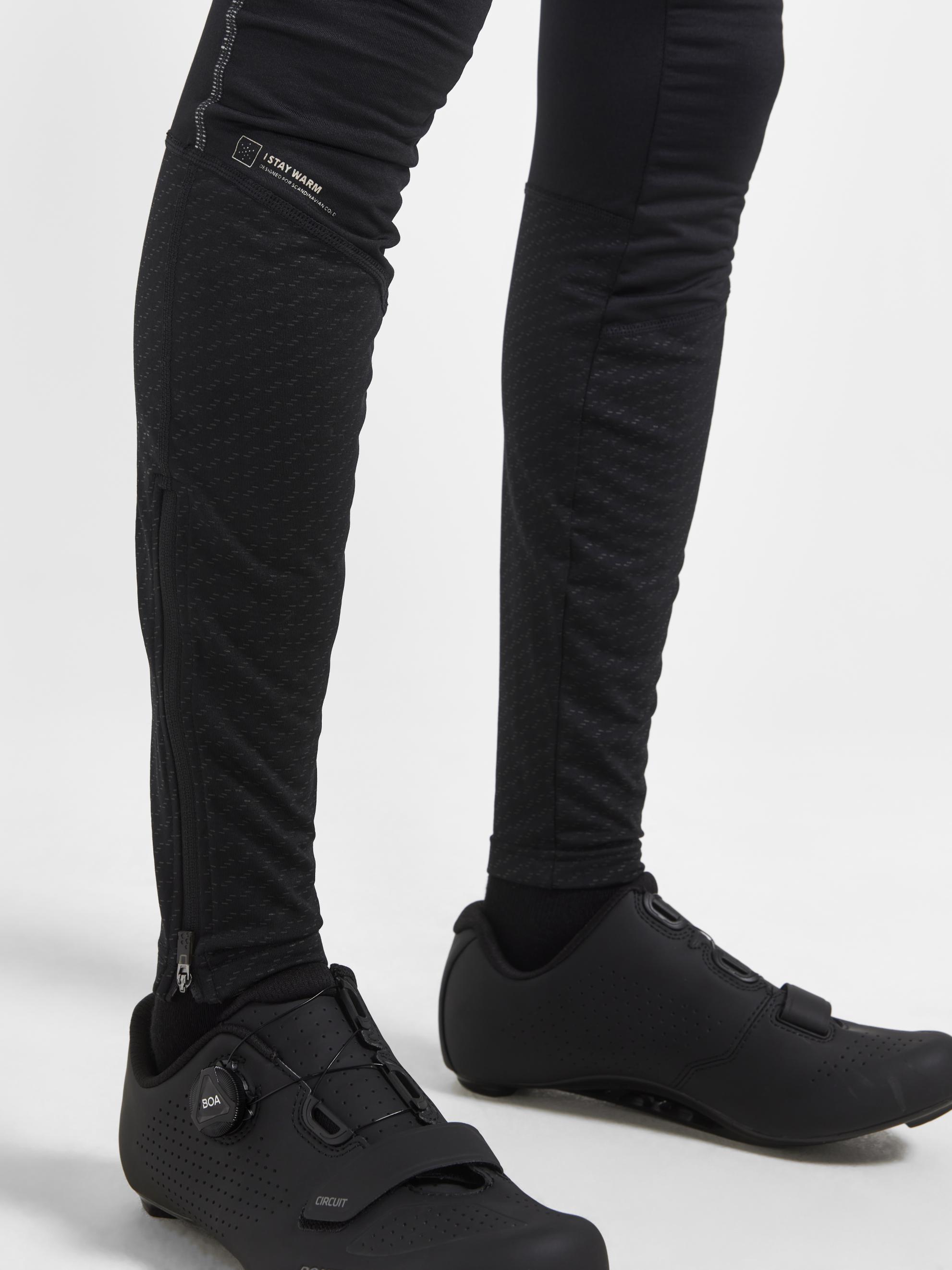 Men's Advanced Subzero Lumen Bib Cycling Tights - Thermal Winter Biking Pants for Cold Weather Training & Outdoor Sports