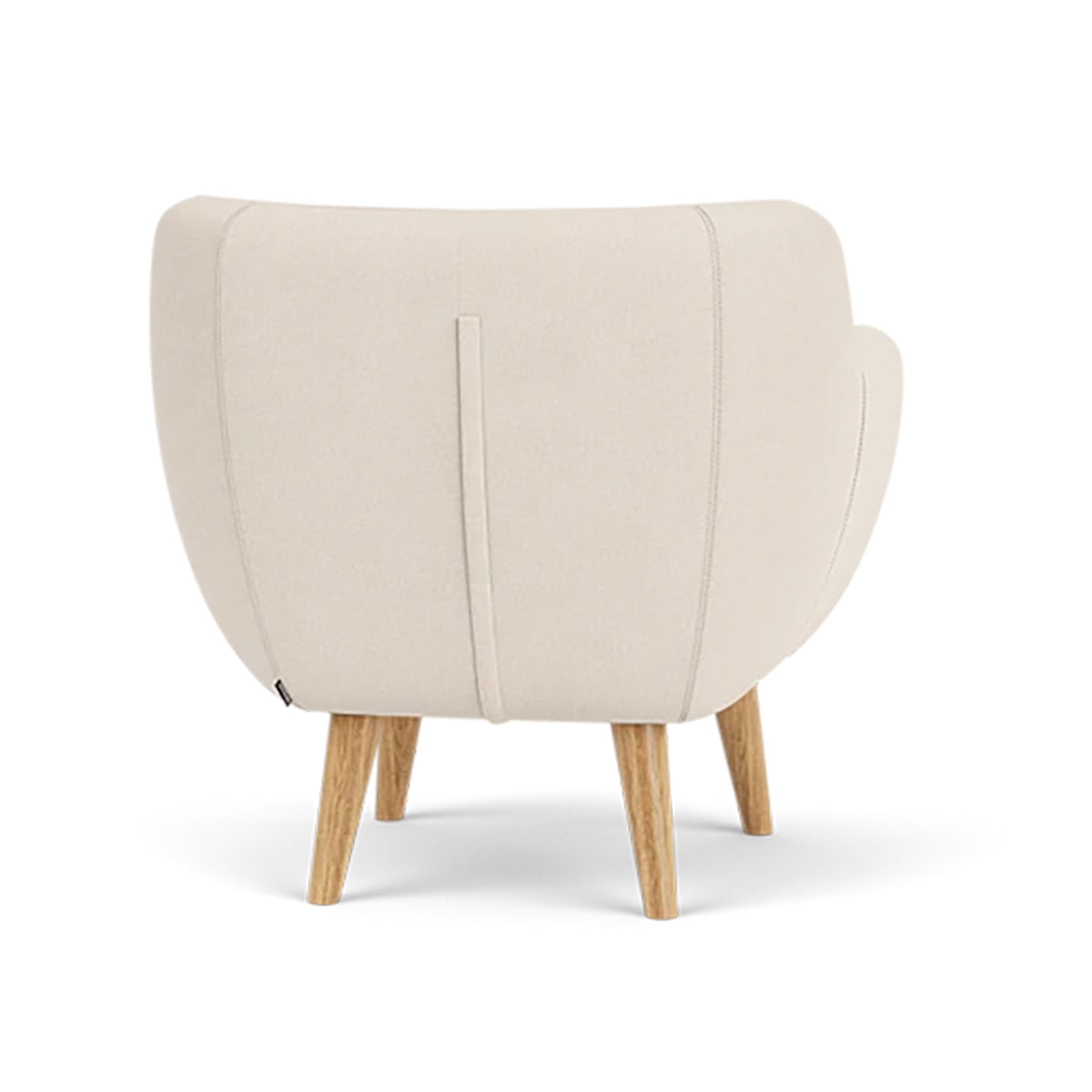 Anne Fabric Armchair - Modern Upholstered Accent Chair for Living Room, Bedroom & Office - Comfortable Lounge Chair with Sturdy Wooden Legs (Perfect for Reading, Relaxing & Home Decor)