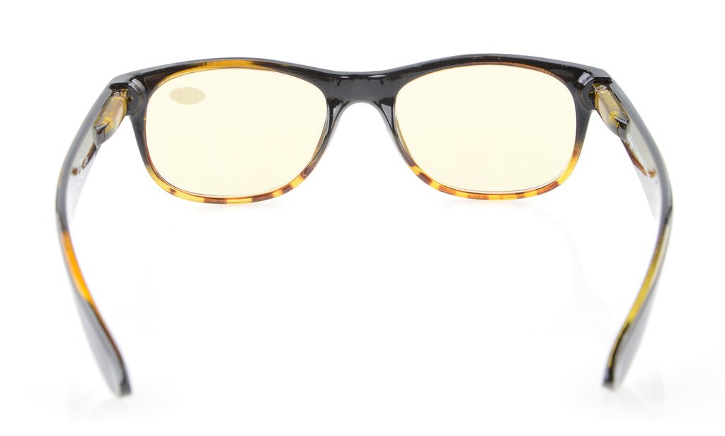 Blue Light Blocking Glasses for Computer & Reading - UV Protection, Anti-Eye Strain, Classic Frame Style - Perfect for Office Work, Gaming & Screen Time