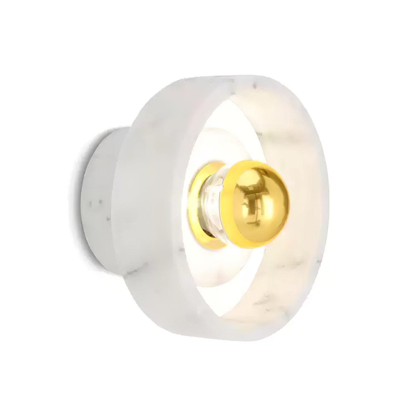 Marble Aura Wall Lamp - Modern Crystal Glass Sconce Lighting for Bedroom, Living Room & Hallway - Elegant Home Decor & Ambient Lighting Solution