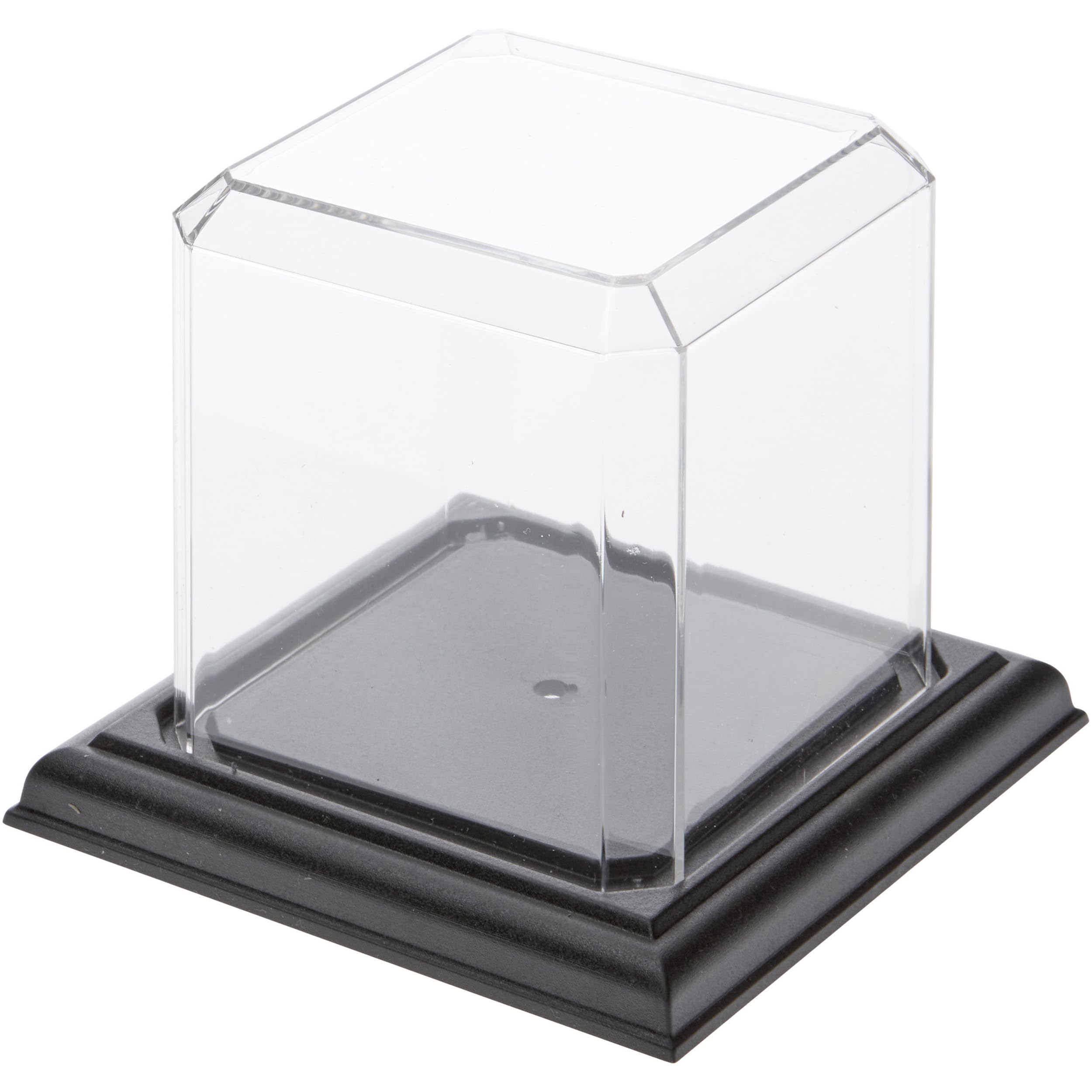 Pioneer Plastics 033CPBASE Clear Baseball Display Case with Base - 3x3x3 Inches - Pack of 2 - Perfect for Collectibles, Autographed Balls & Memorabilia Protection