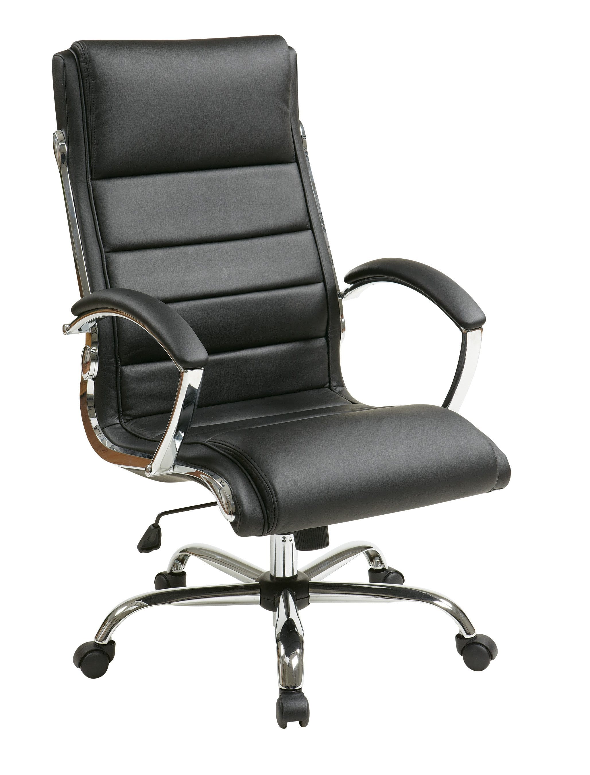 Office Star Work Smart™ Executive Chair [FL1327C] - Ergonomic High Back Office Chair with Adjustable Lumbar Support for Home & Business Workspaces