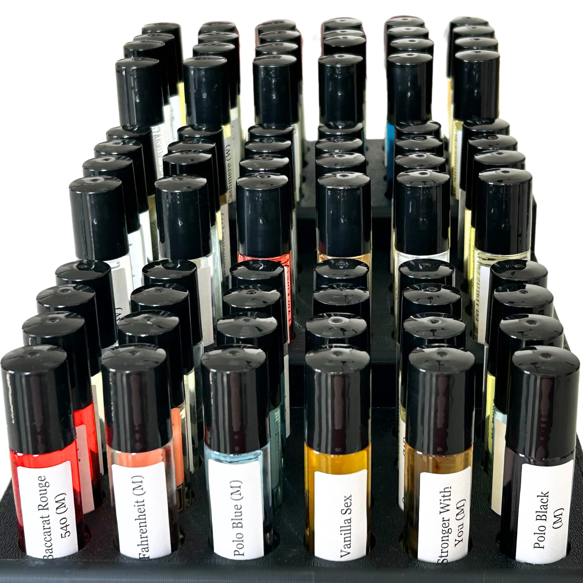 50-Piece Wholesale Perfume Bulk Set - Mini Fragrance Oil Samples for Spa, Salon & Barber Shop Supplies | Unisex Roll-On Body Oils for Retail Business & Boutique Resale (Perfect for Aromatherapy, Gifts & Personal Use)