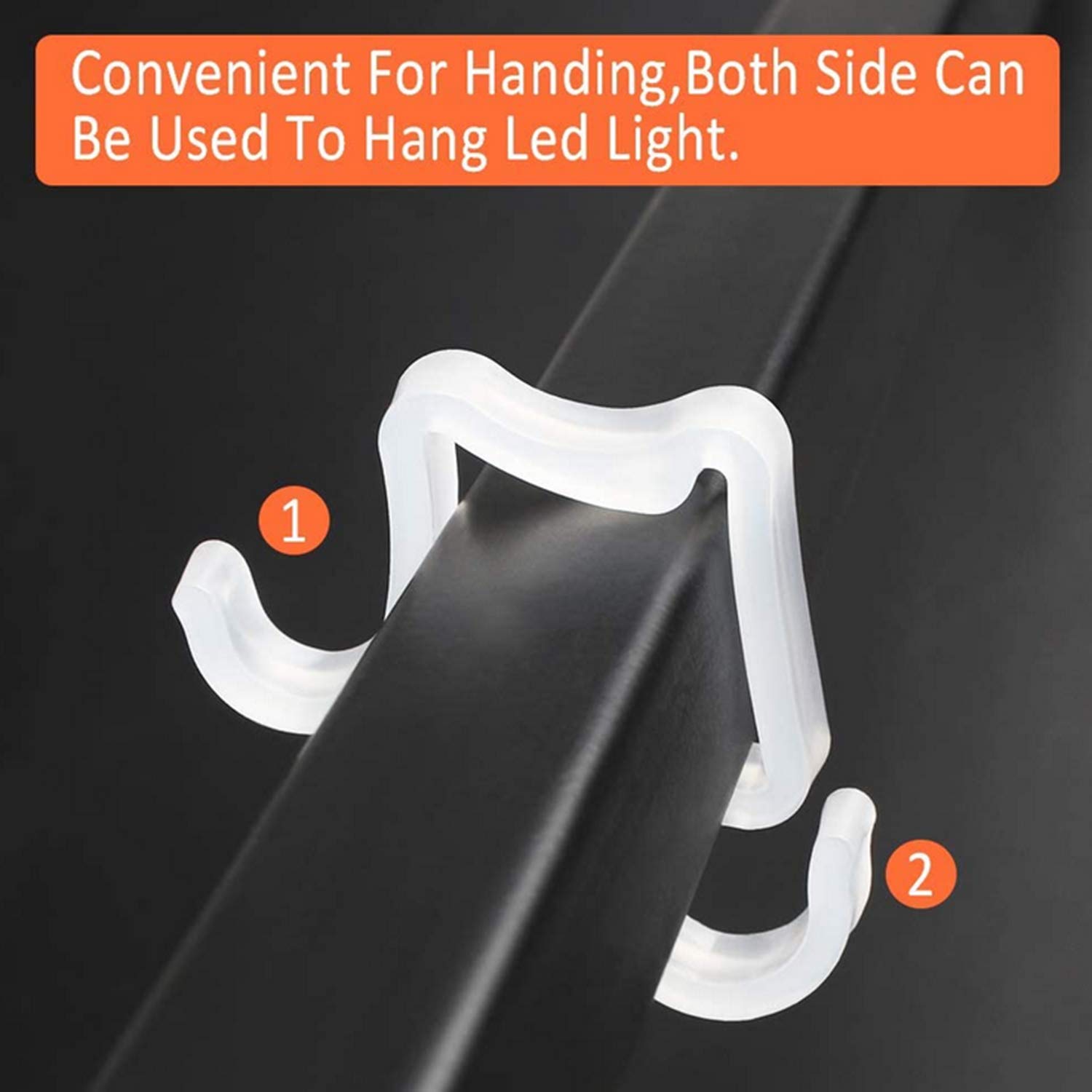 200-Pack Easter Light Clips - Universal Gutter Hooks for Outdoor String Lights - Durable Command Strips for Holiday & Party Decorations - Perfect for Easter, Christmas, and Outdoor Lighting Displays