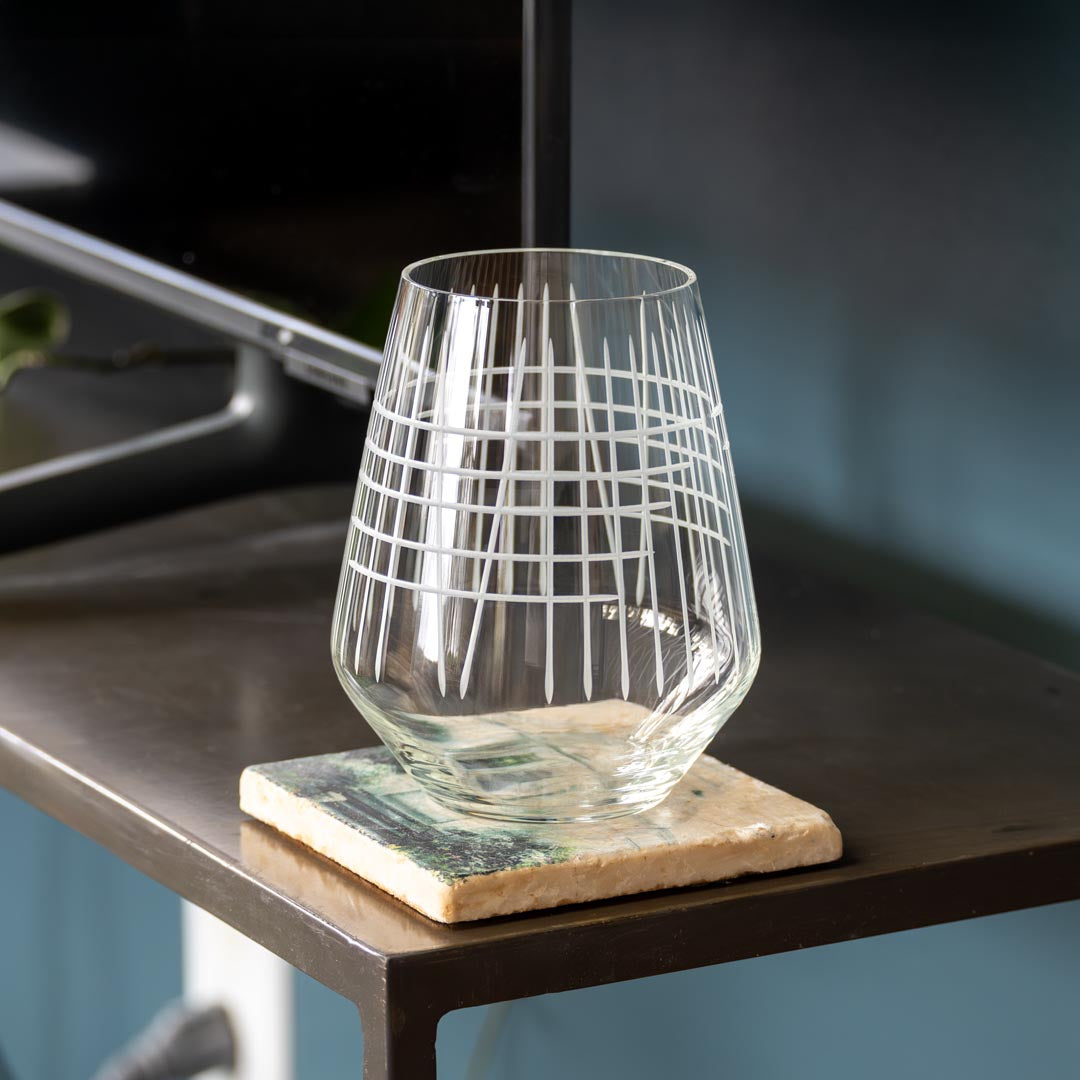 18oz Stemless Wine Tumbler Glasses Set of 2 - Shatterproof & Insulated for Red & White Wine - Perfect for Parties, Picnics & Outdoor Dining