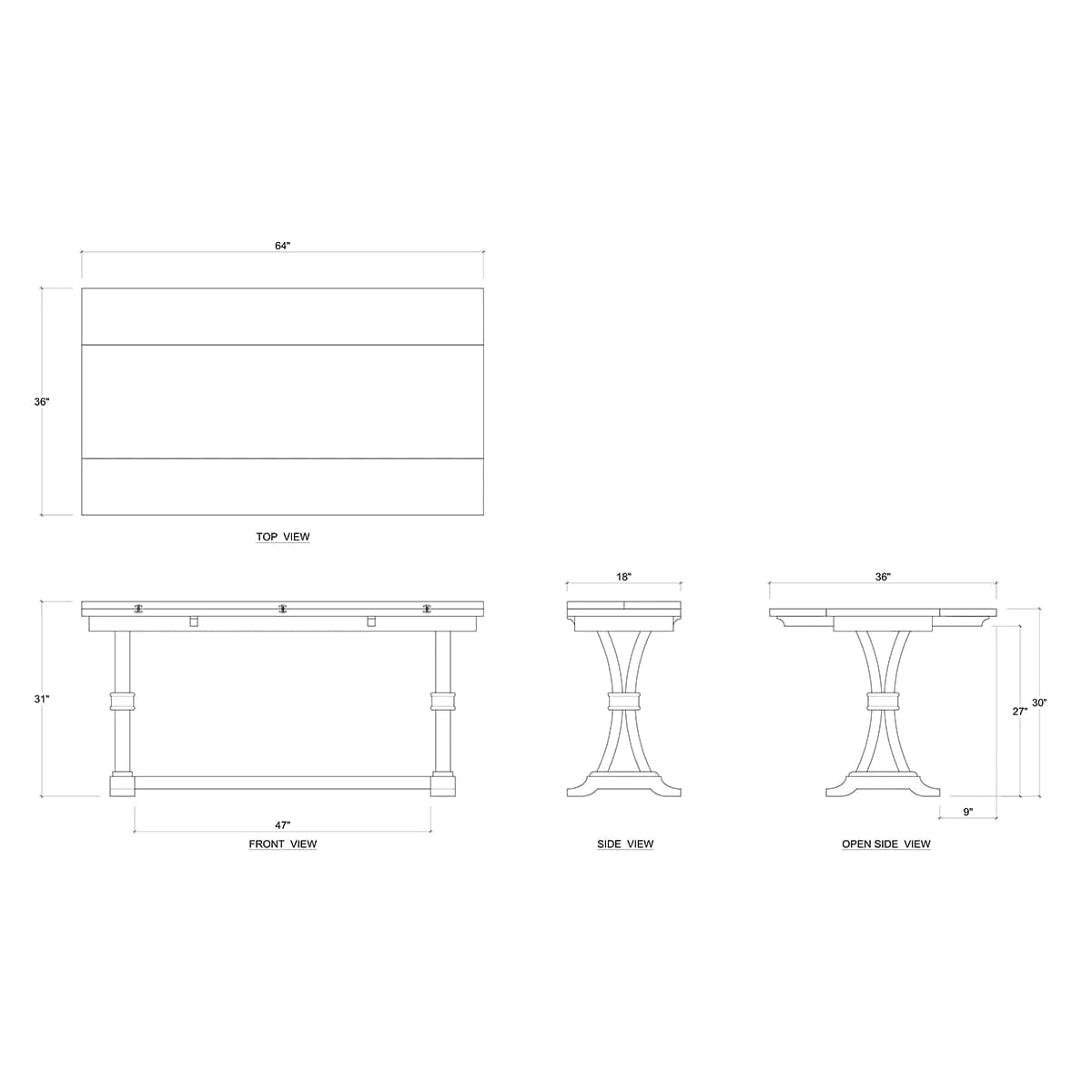 Versatile Archer Adjustable Sofa Table - Perfect for Living Room, Home Office & Small Spaces - Ideal for Laptops, Books & Decor