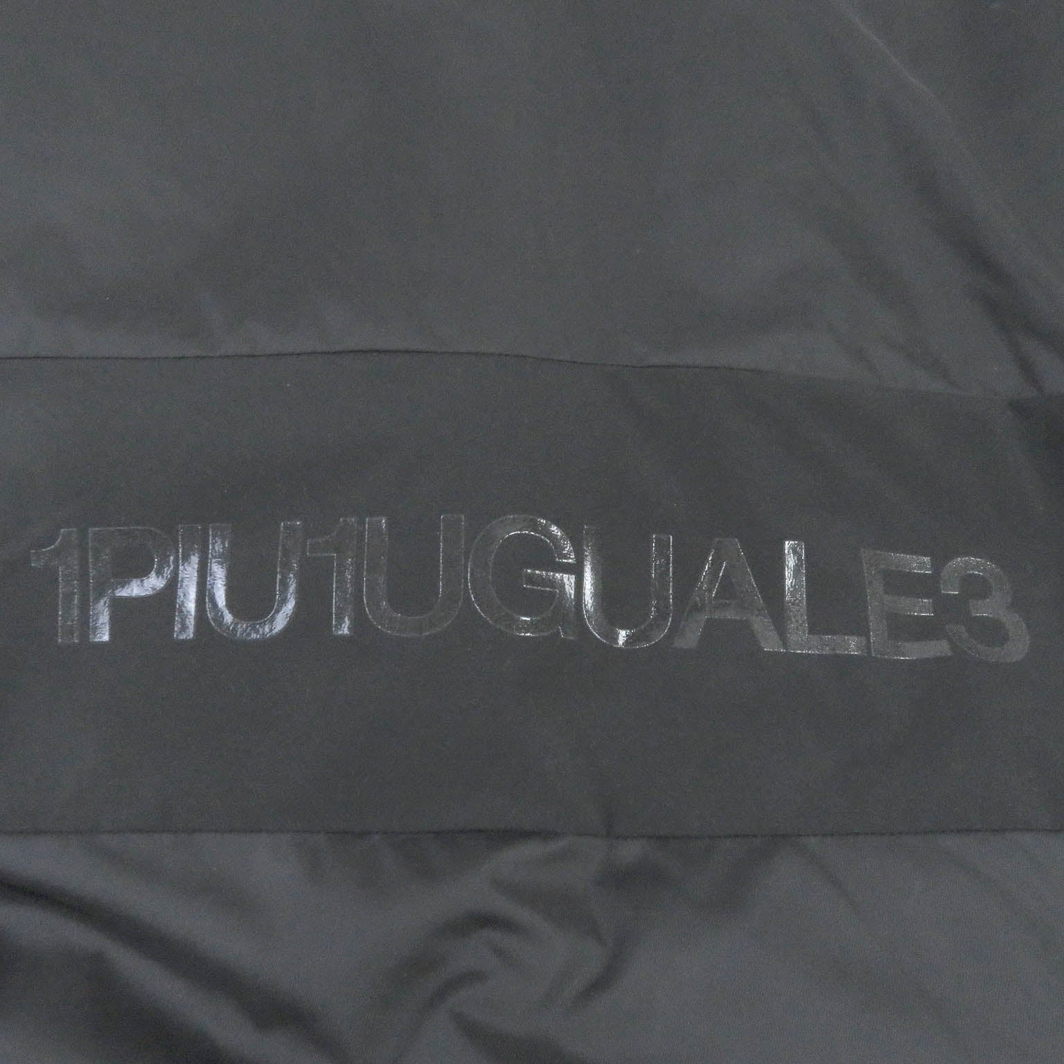 1piu1uguale3 Military Coat - Black Nylon Polyester Parka Jacket for Men | Waterproof Windproof Winter Outerwear | Perfect for Hiking, Camping & Outdoor Adventures